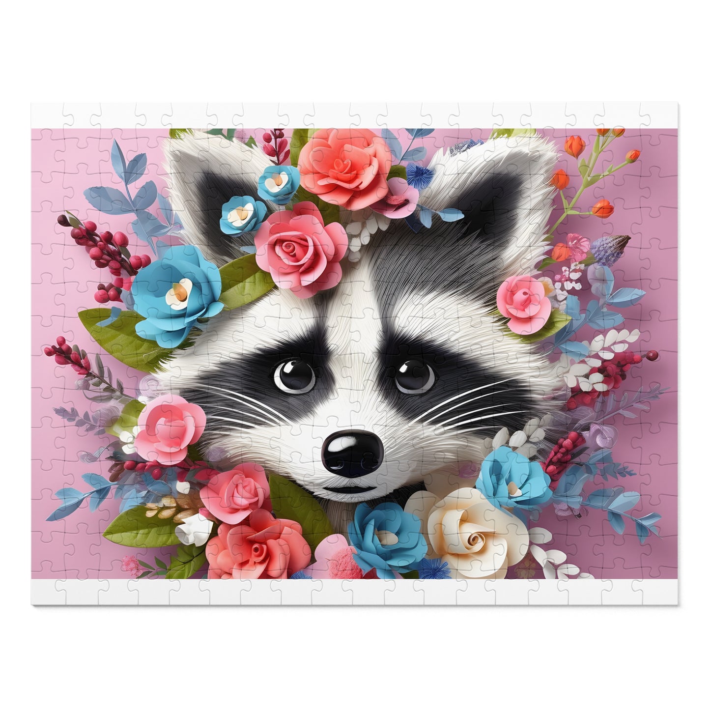 Jigsaw Puzzle, Racoon, Personalised/Non-Personalised (30, 110, 252, 500,1000-Piece)