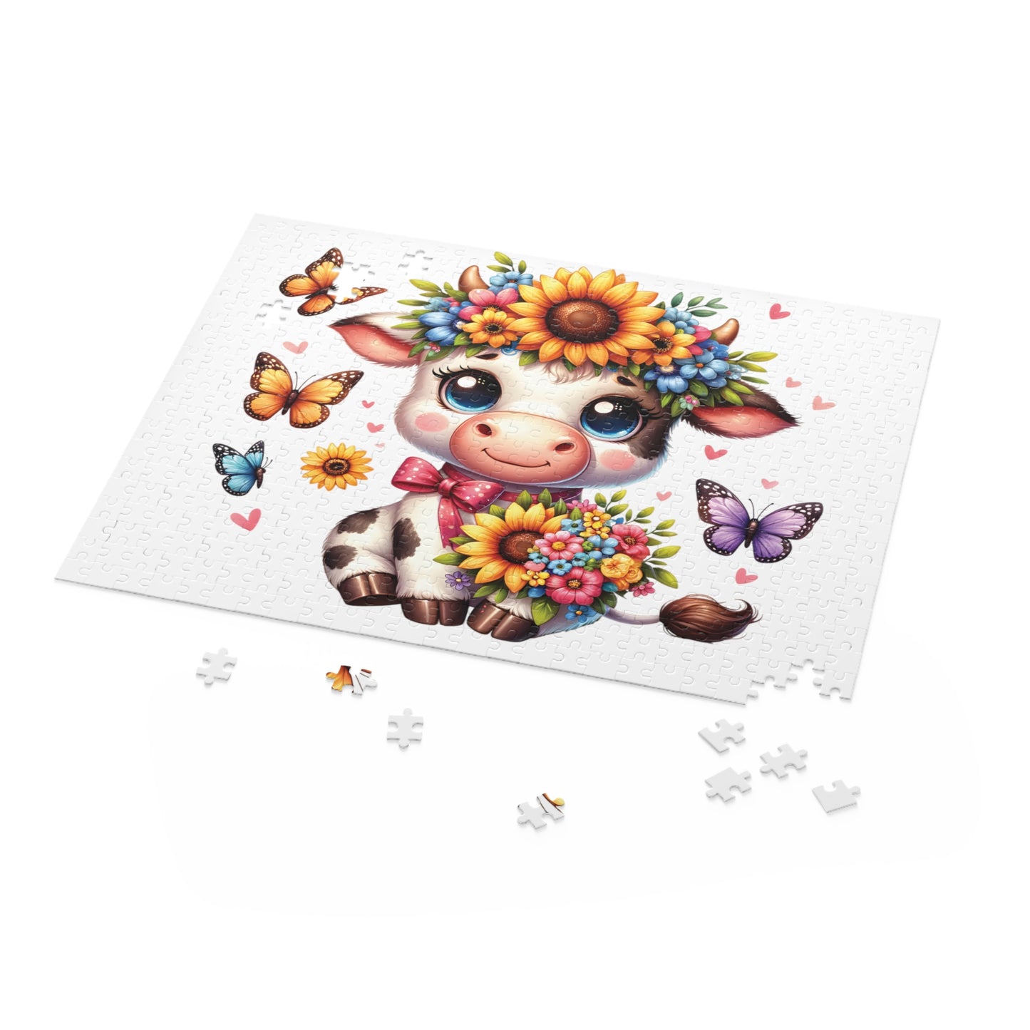 Personalised/Non-Personalised Puzzle, Highland Cow (120, 252, 500-Piece)