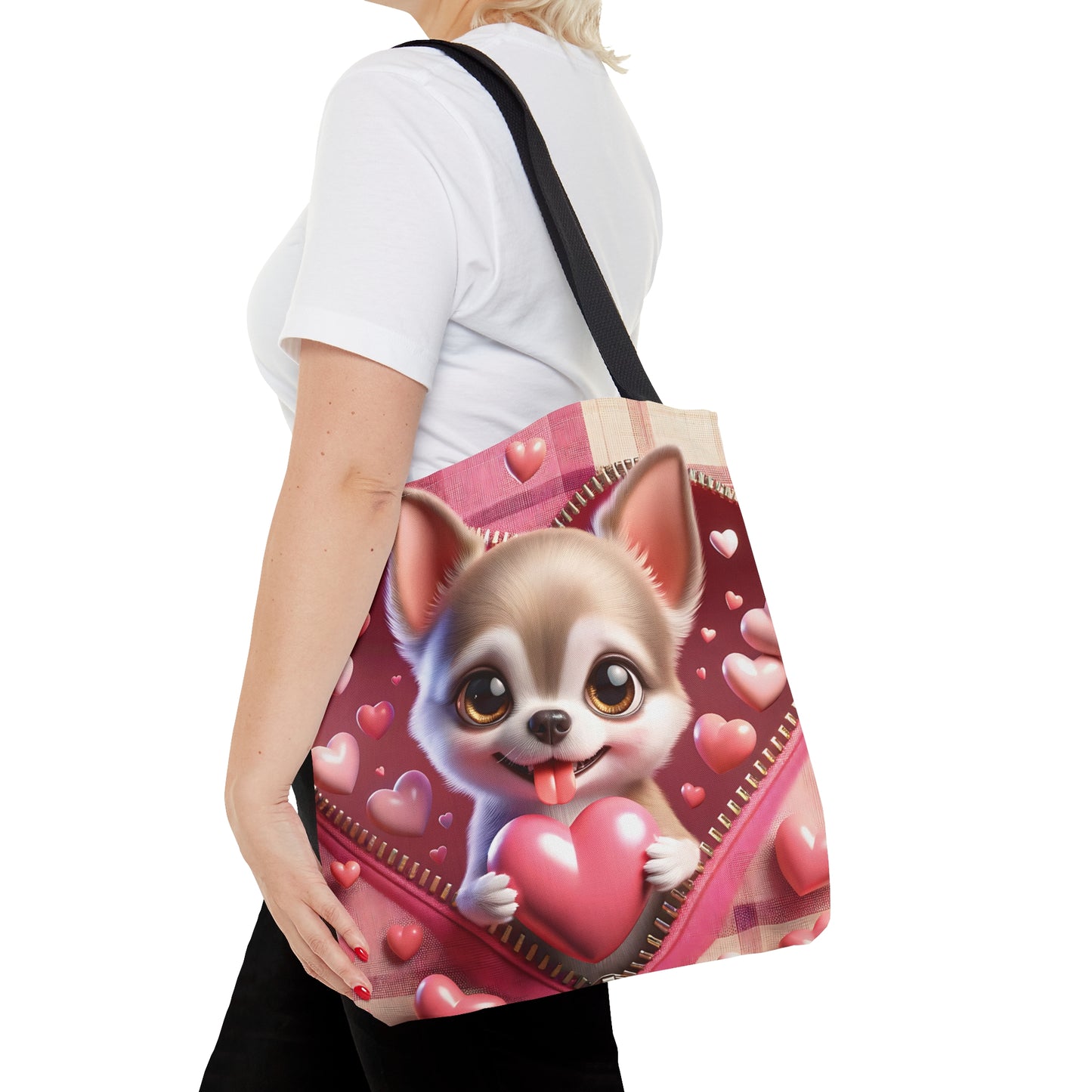 Tote Bag, Cute Dog, Personalised/Non-Personalised Tote bag