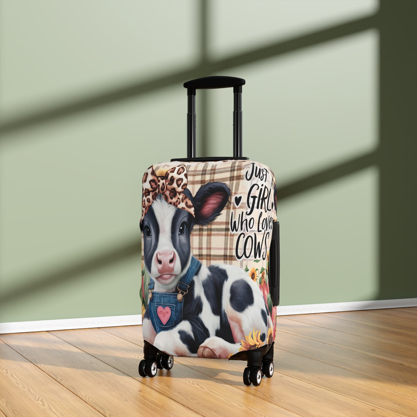 Luggage Cover, Just a Girl who Loves Cows, awd-3091