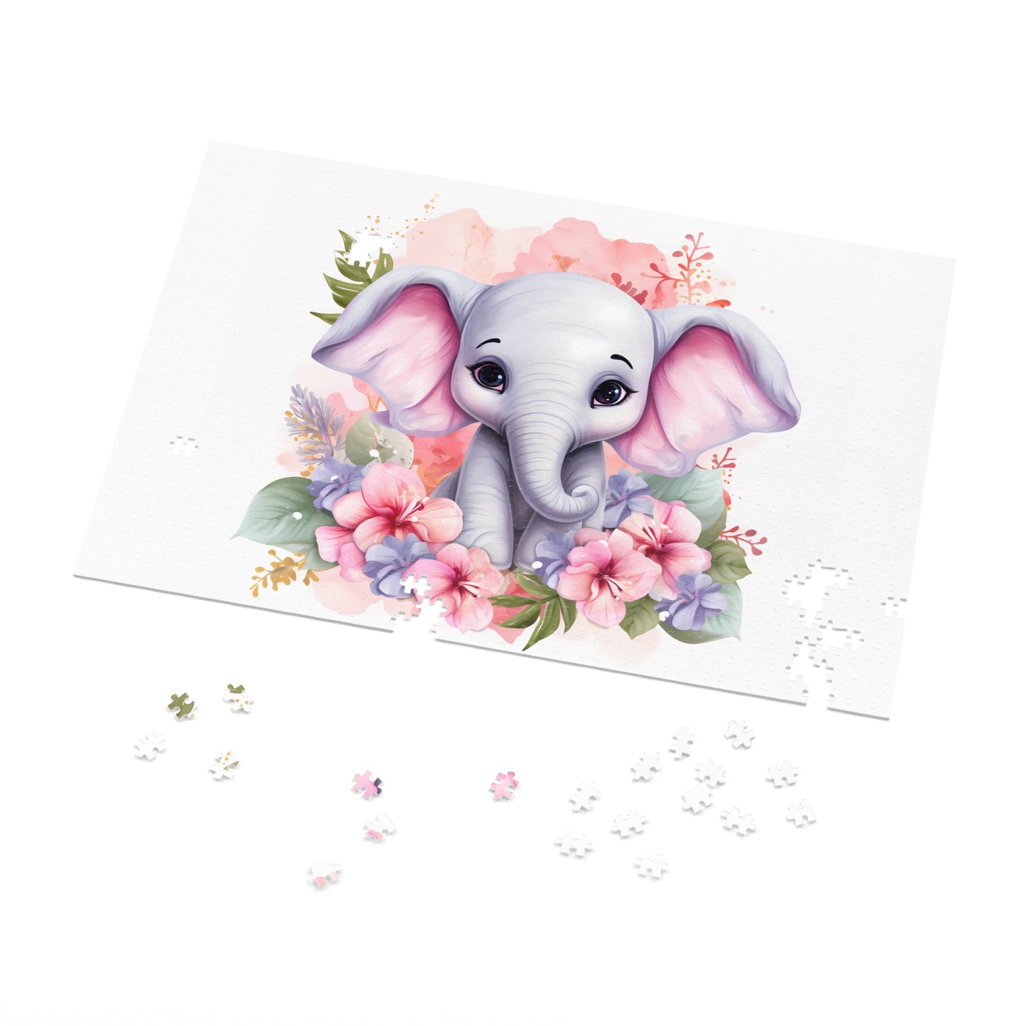 Jigsaw Puzzle, Elephant, Personalised/Non-Personalised (30, 110, 252, 500,1000-Piece)