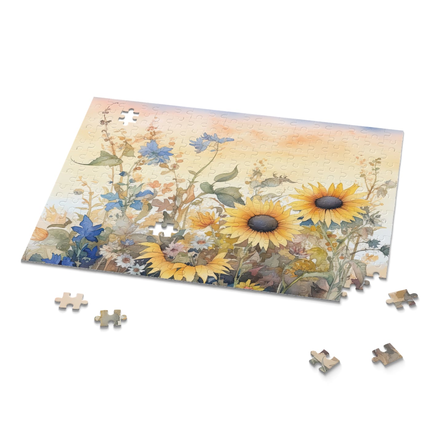 Personalised/Non-Personalised Puzzle, Floral (120, 252, 500-Piece)