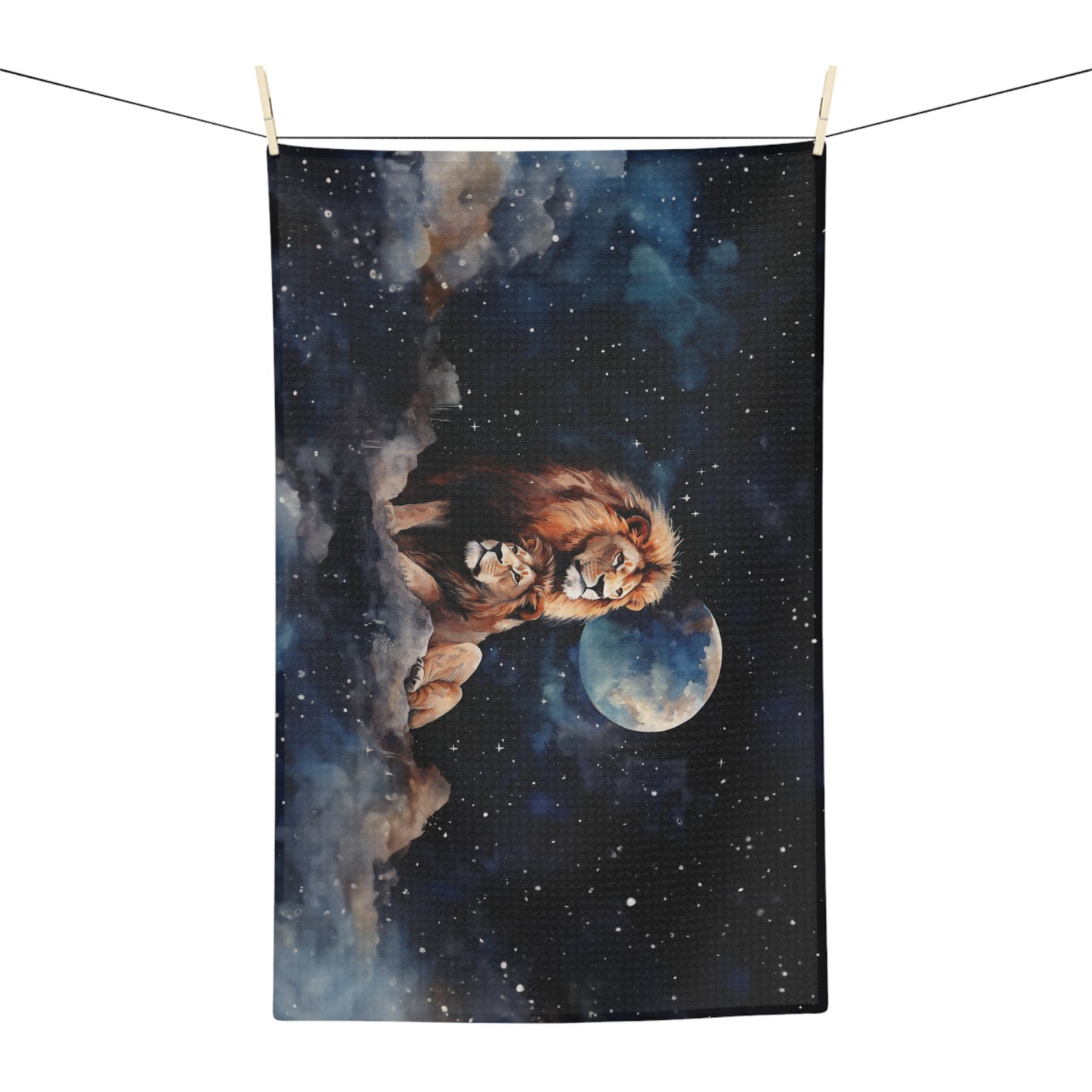 Microfiber Tea Towel Lions