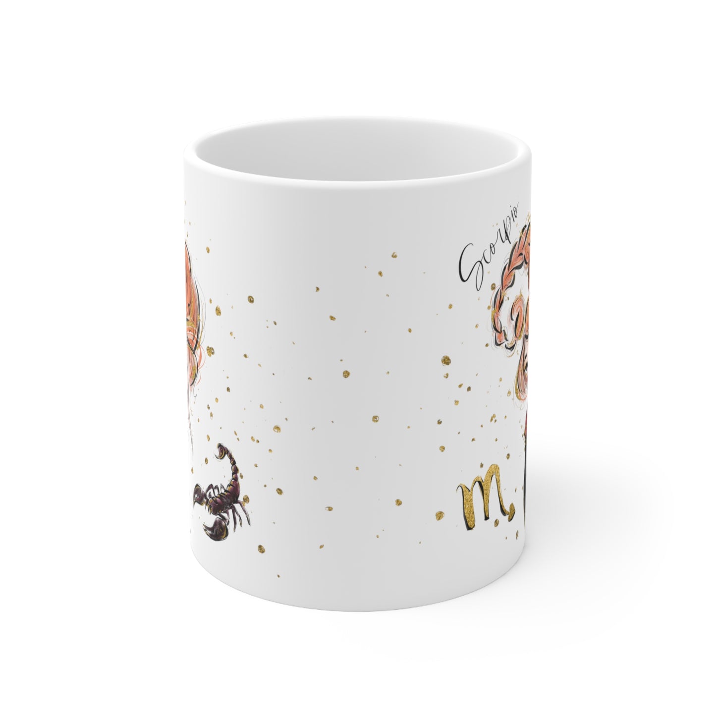 Personalised/Non Personalised Zodiac Sign, Scorpio, Ceramic Mug 11oz