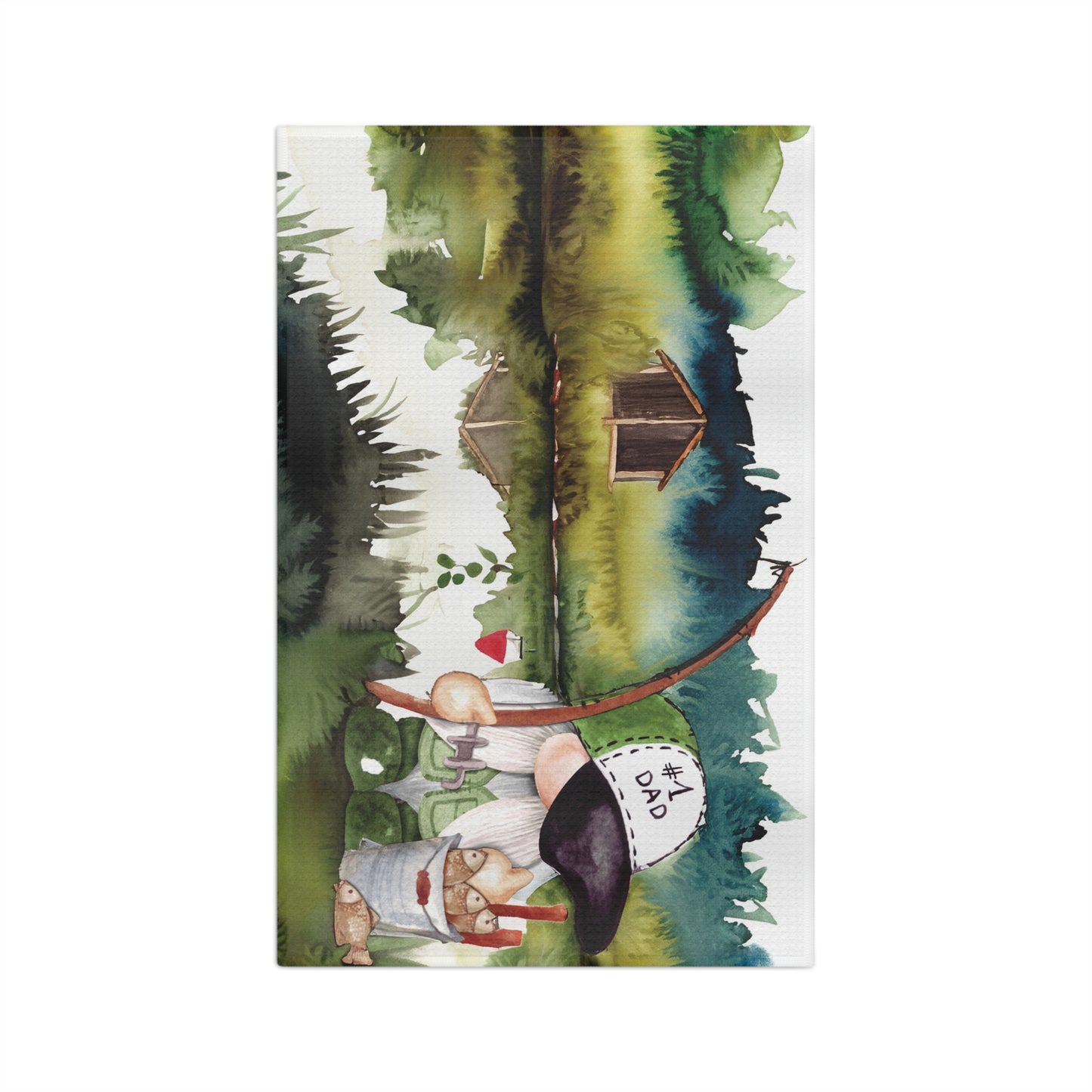 Microfiber Tea Towel Dad Fishing