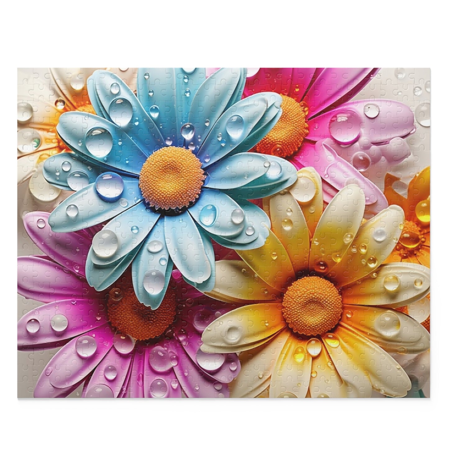 Personalised/Non-Personalised Puzzle, Floral (120, 252, 500-Piece)