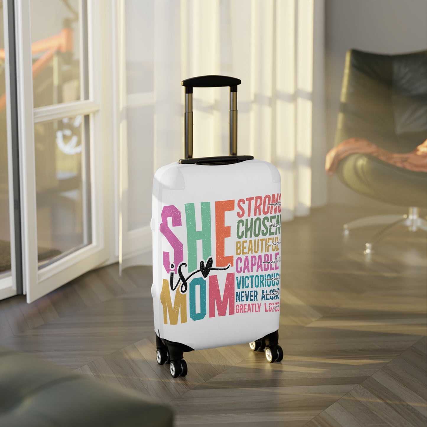 Luggage Cover, She is Mom, awd-5023