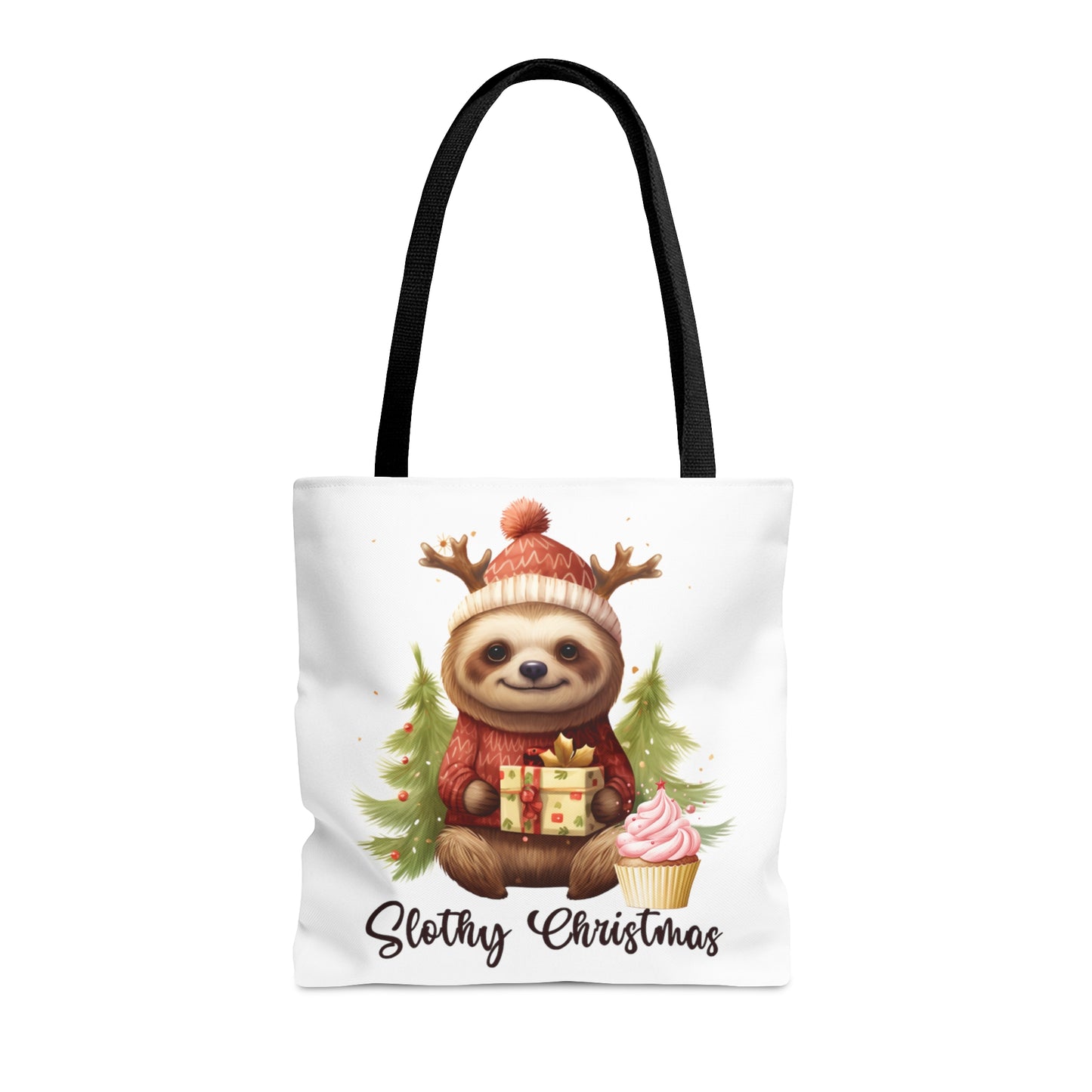 Tote Bag, Christmas, Sloth, Personalised/Non-Personalised Tote bag