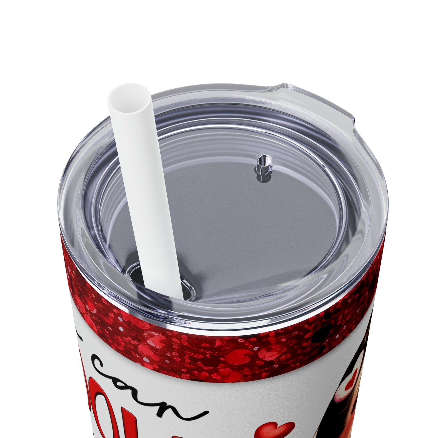 Skinny Tumbler with Straw, 20oz, Retro, You can Cook and I will Watch