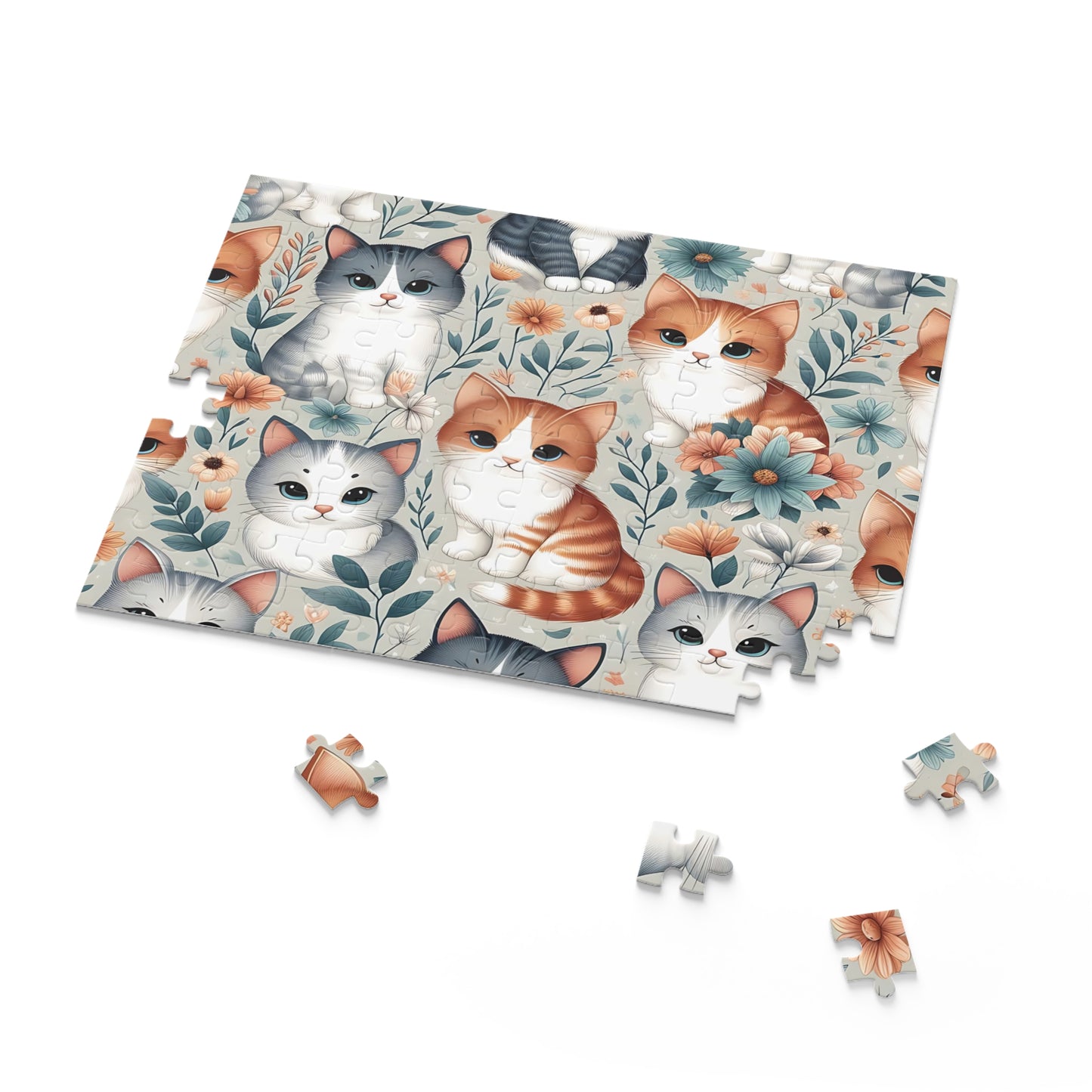 Personalised/Non-Personalised Puzzle, Cats (120, 252, 500-Piece)