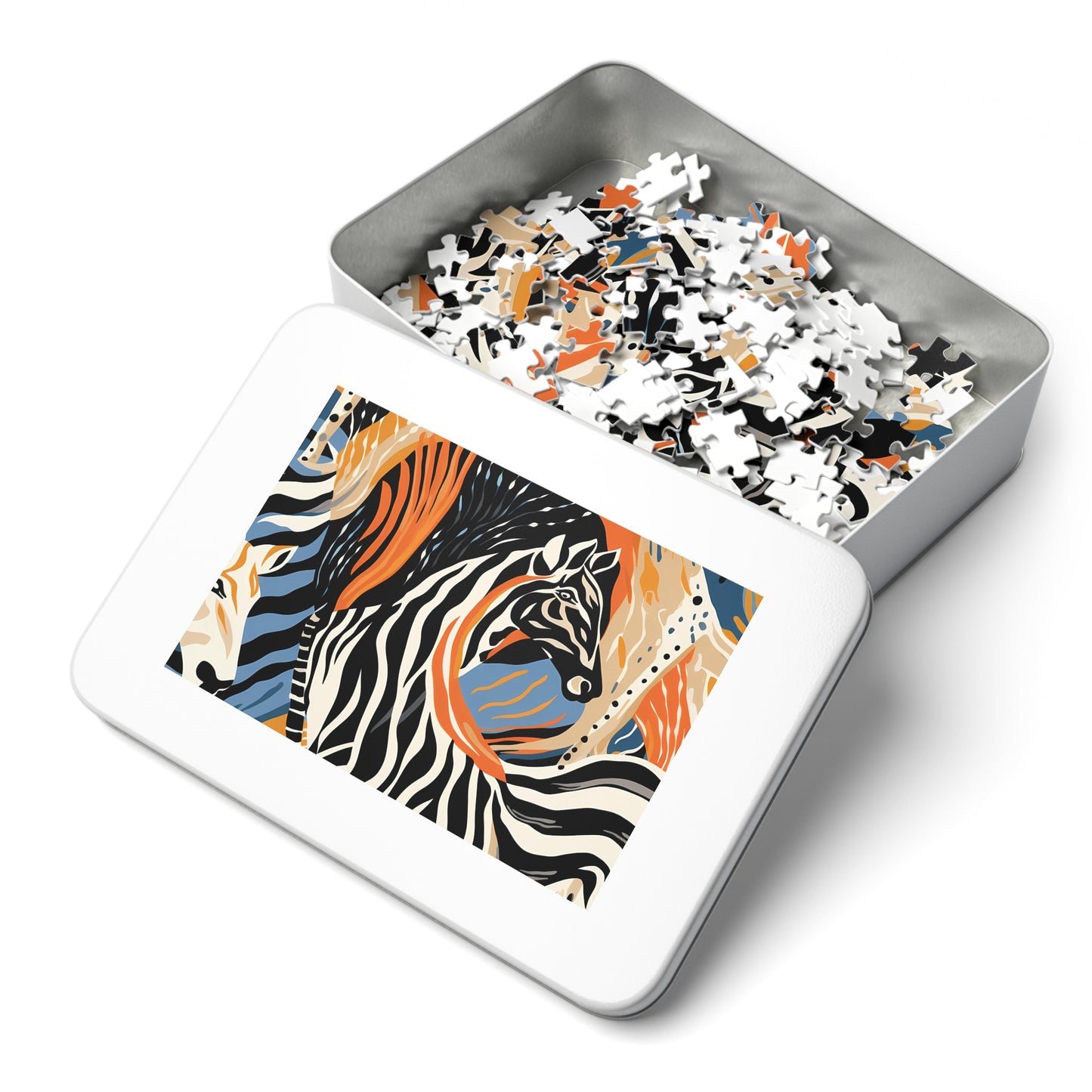 Jigsaw Puzzle, Zebra, Personalised/Non-Personalised (30, 110, 252, 500,1000-Piece)