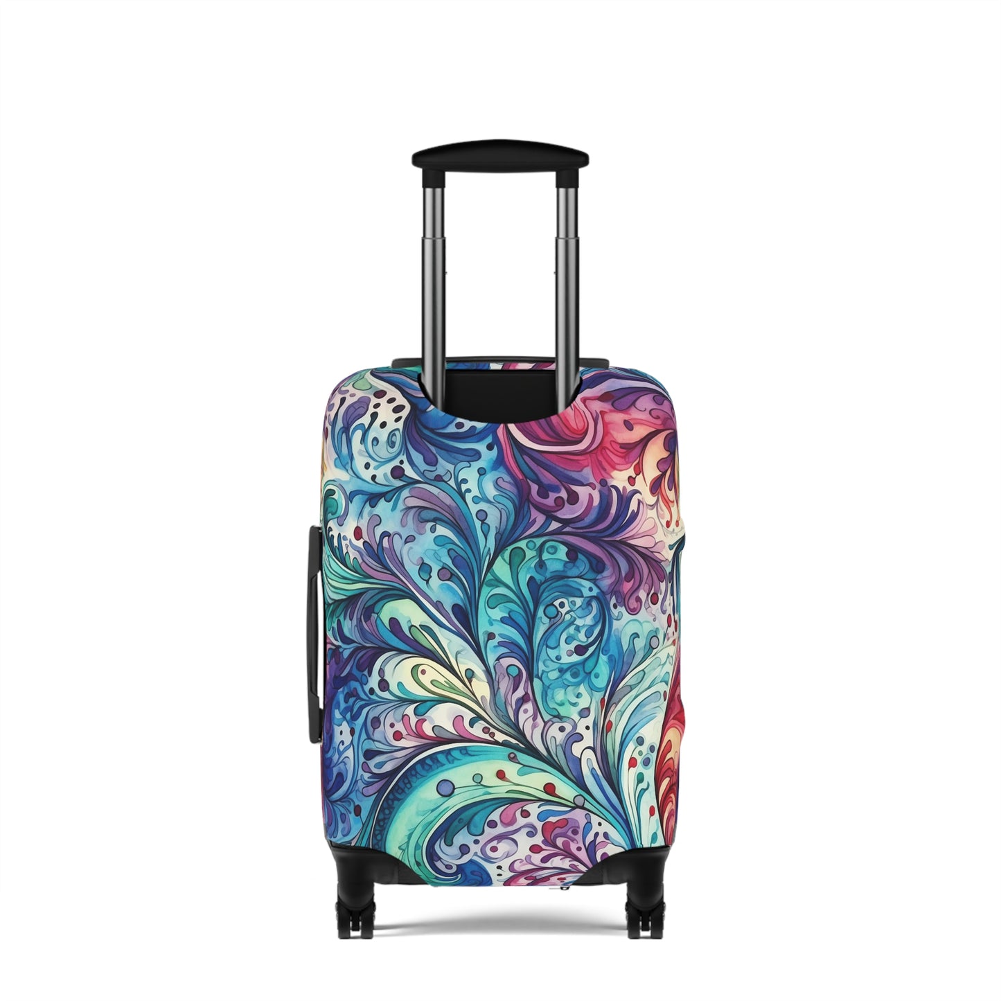 Luggage Cover, Rainbow Paisley