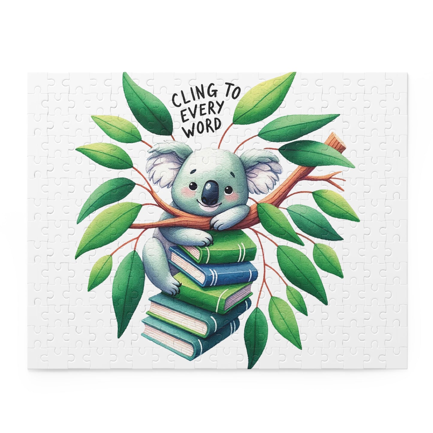 Personalised/Non-Personalised Puzzle, Koala, Cling to every Word (120, 252, 500-Piece)