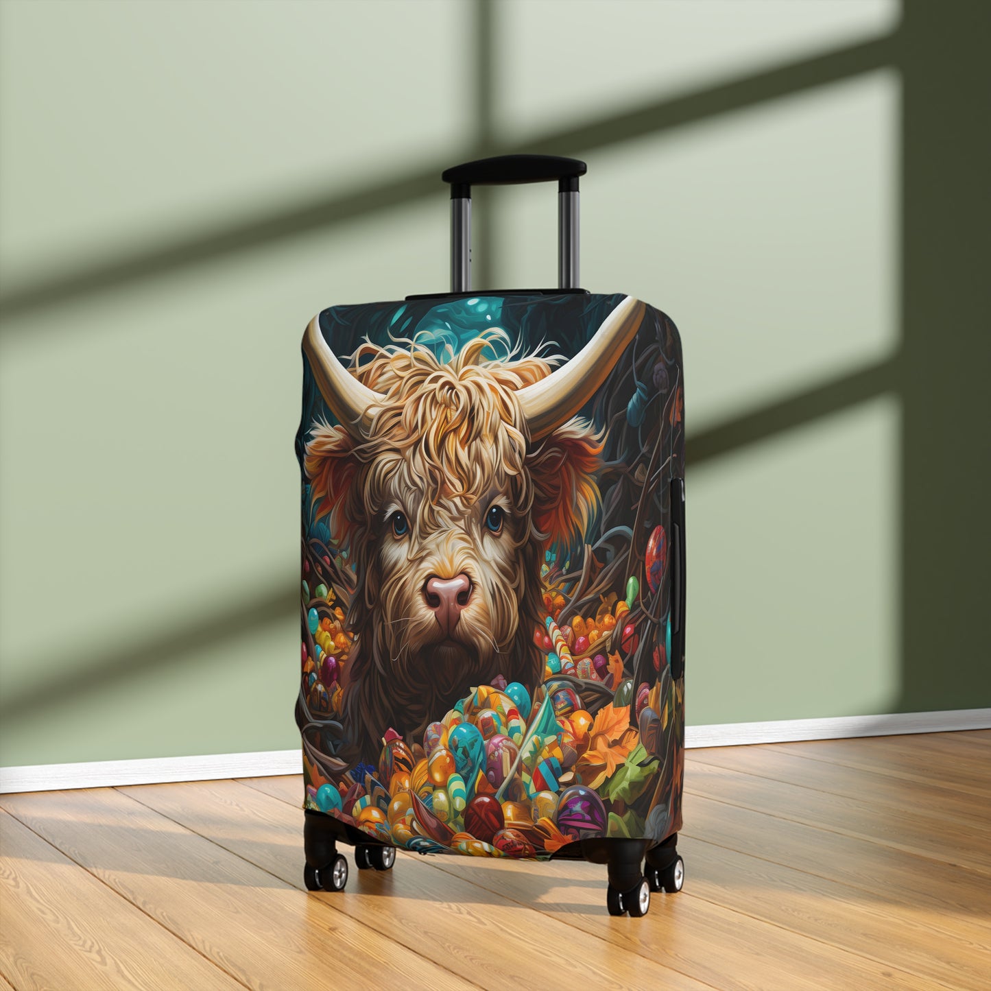 Luggage Cover, Highland Cow, awd-047