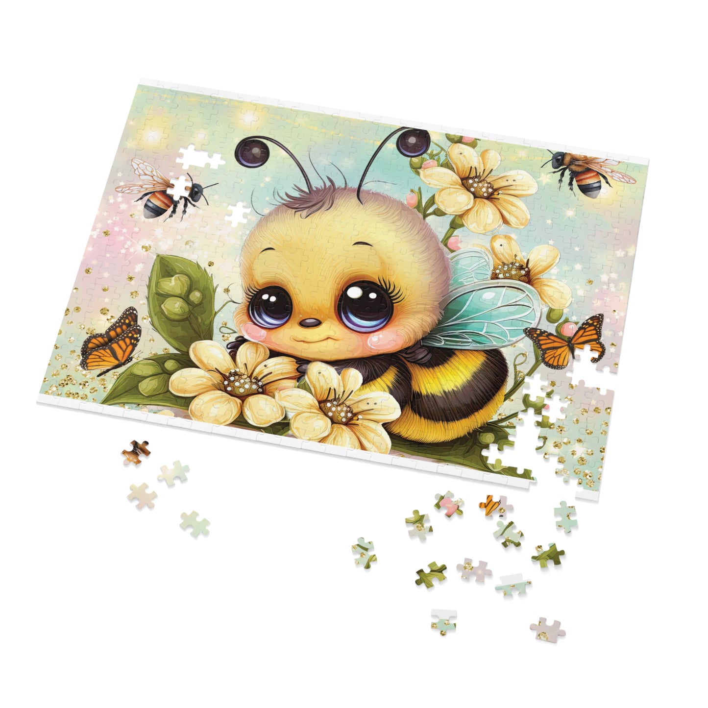 Puzzle, Bee, Personalised/Non-Personalised (30, 110, 252, 500,1000-Piece) awd-668