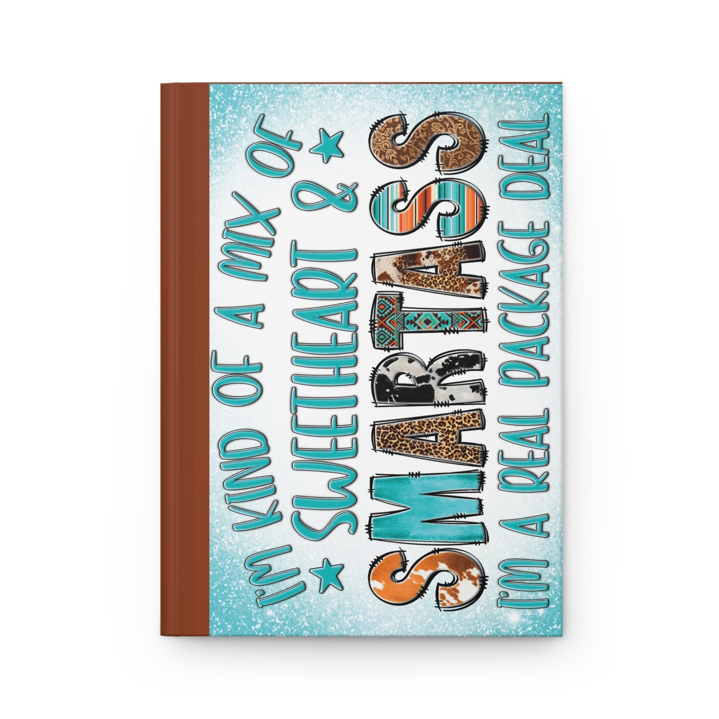 Personalised Hardcover Journal Matte, Mix of Sweetheart and Smartass, awd-1730