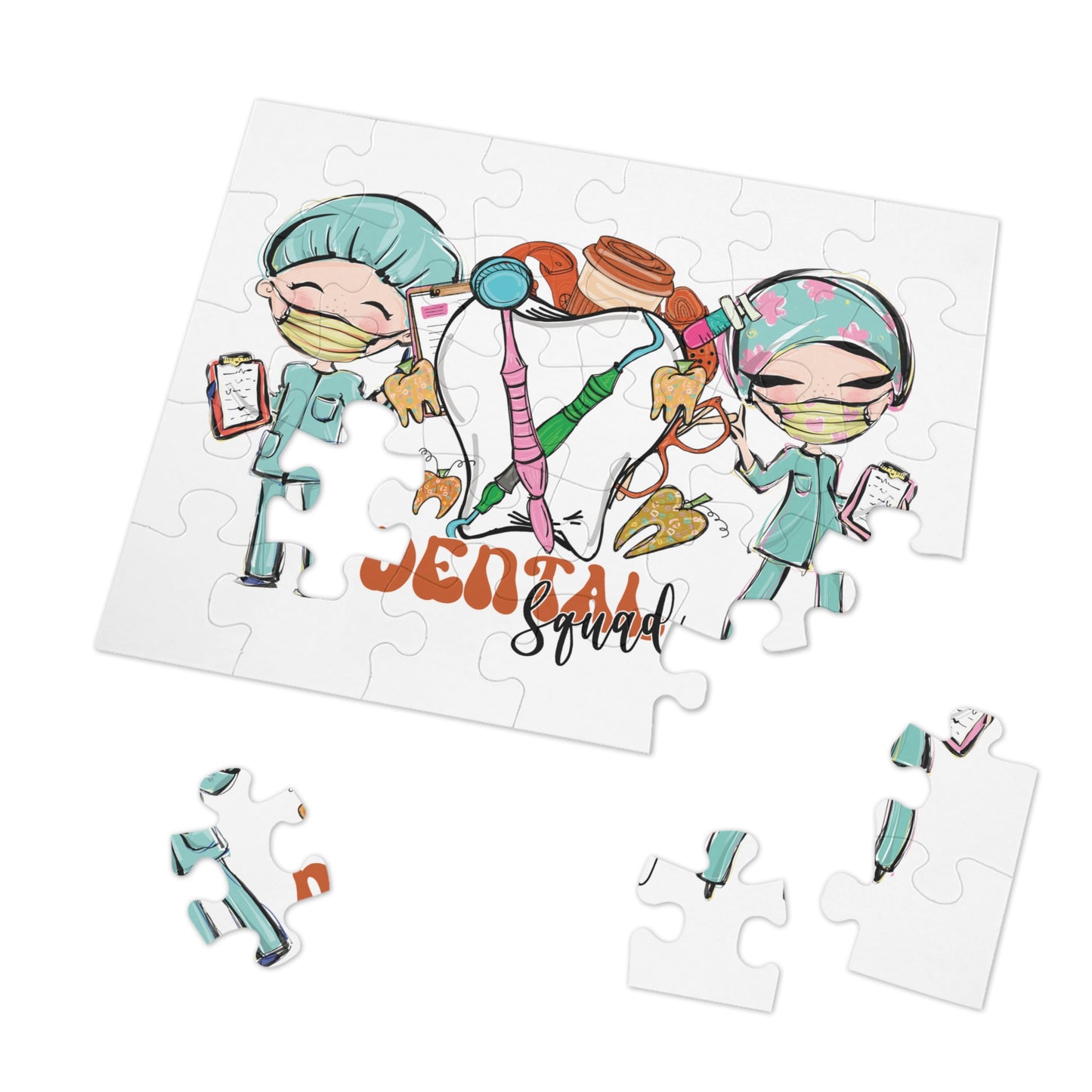 Jigsaw Puzzle, Dental Squad, Personalised/Non-Personalised (30, 110, 252, 500,1000-Piece)