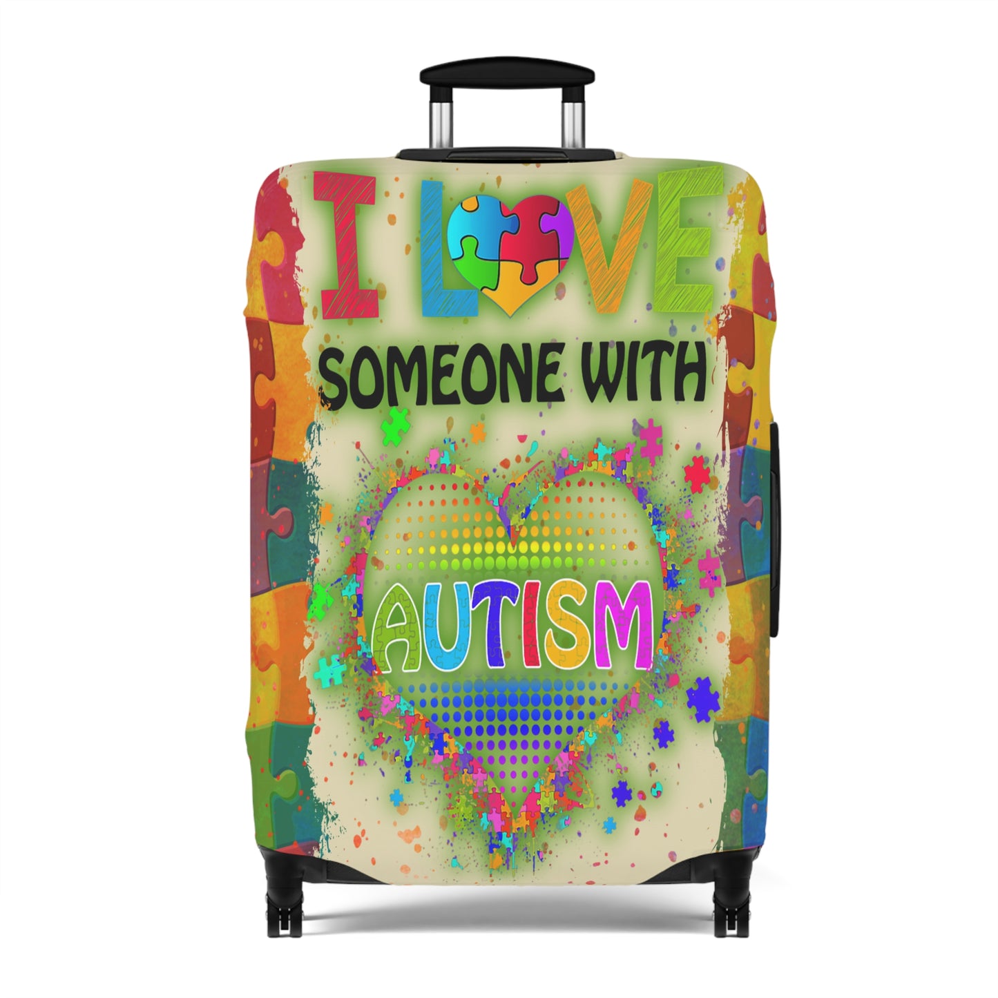 Luggage Cover, I Love someone with Autism, awd-1459b