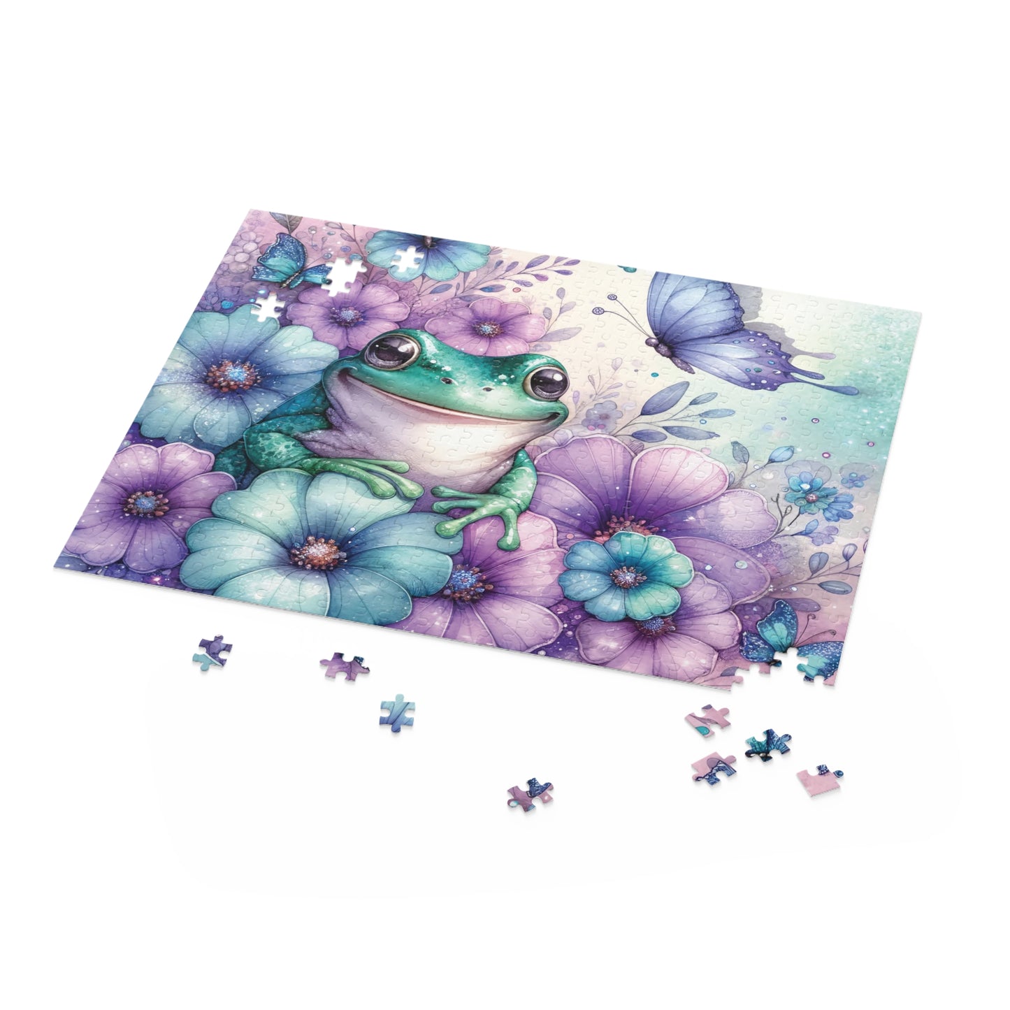 Personalised/Non-Personalised Puzzle, Frog (120, 252, 500-Piece)