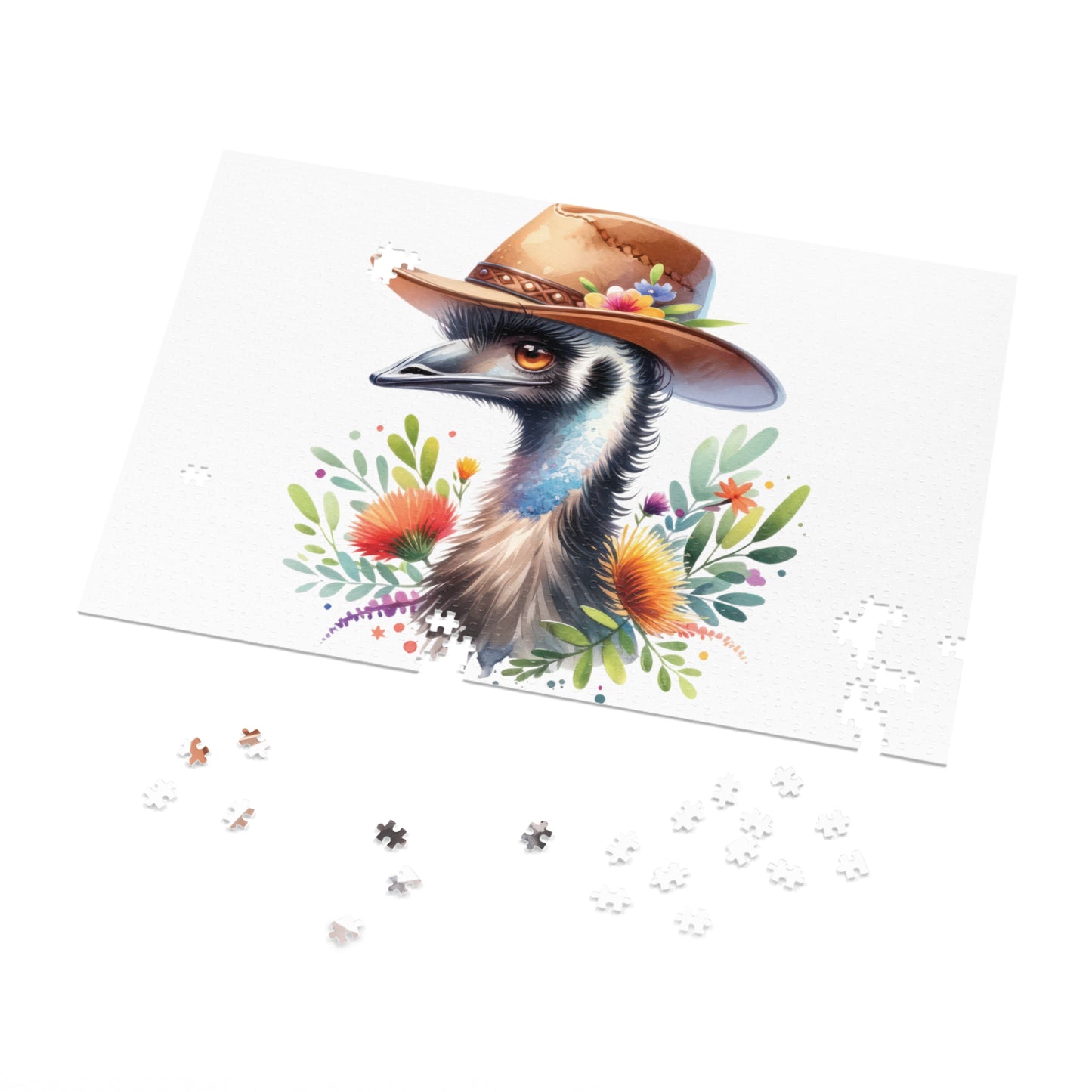 Jigsaw Puzzle in Tin, Australian Animals, Emu, Personalised/Non-Personalised, awd-1322 (30, 110, 252, 500,1000-Piece)