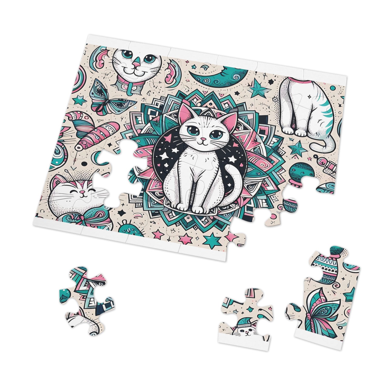 Jigsaw Puzzle, Cats, Personalised/Non-Personalised (30, 110, 252, 500,1000-Piece)