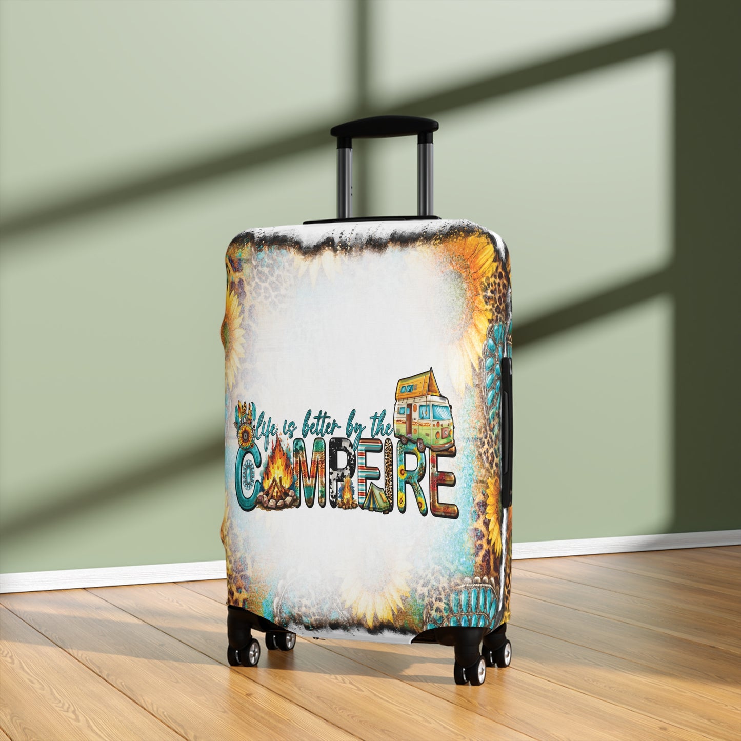 Luggage Cover, Country and Western, Life is better by the campfire, awd-1011