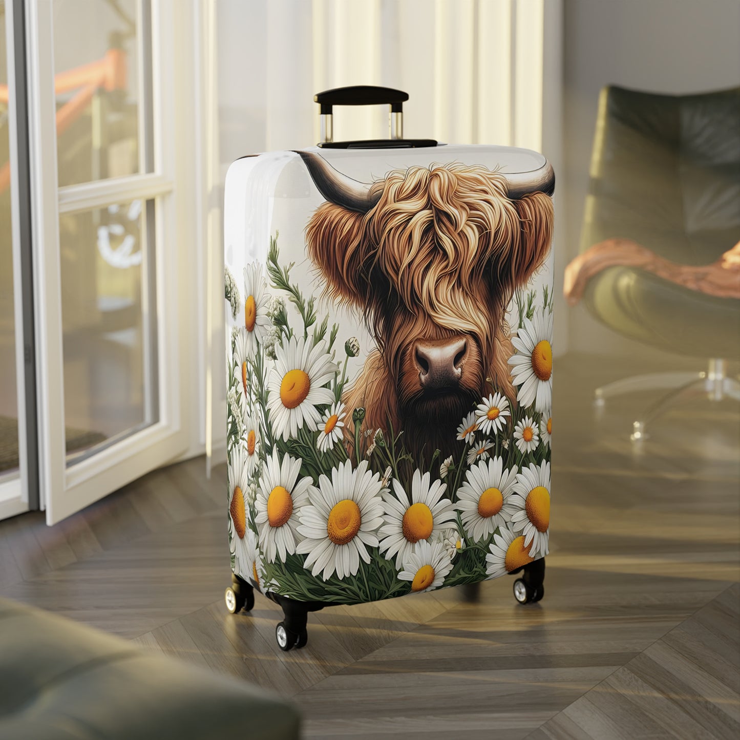 Luggage Cover, Highland Cow, awd-443