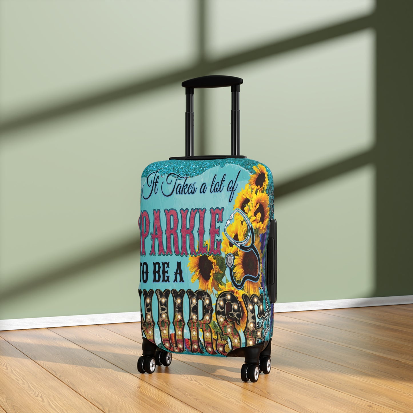 Luggage Cover, It takes a lot of sparkle to be a Nurse, awd-037