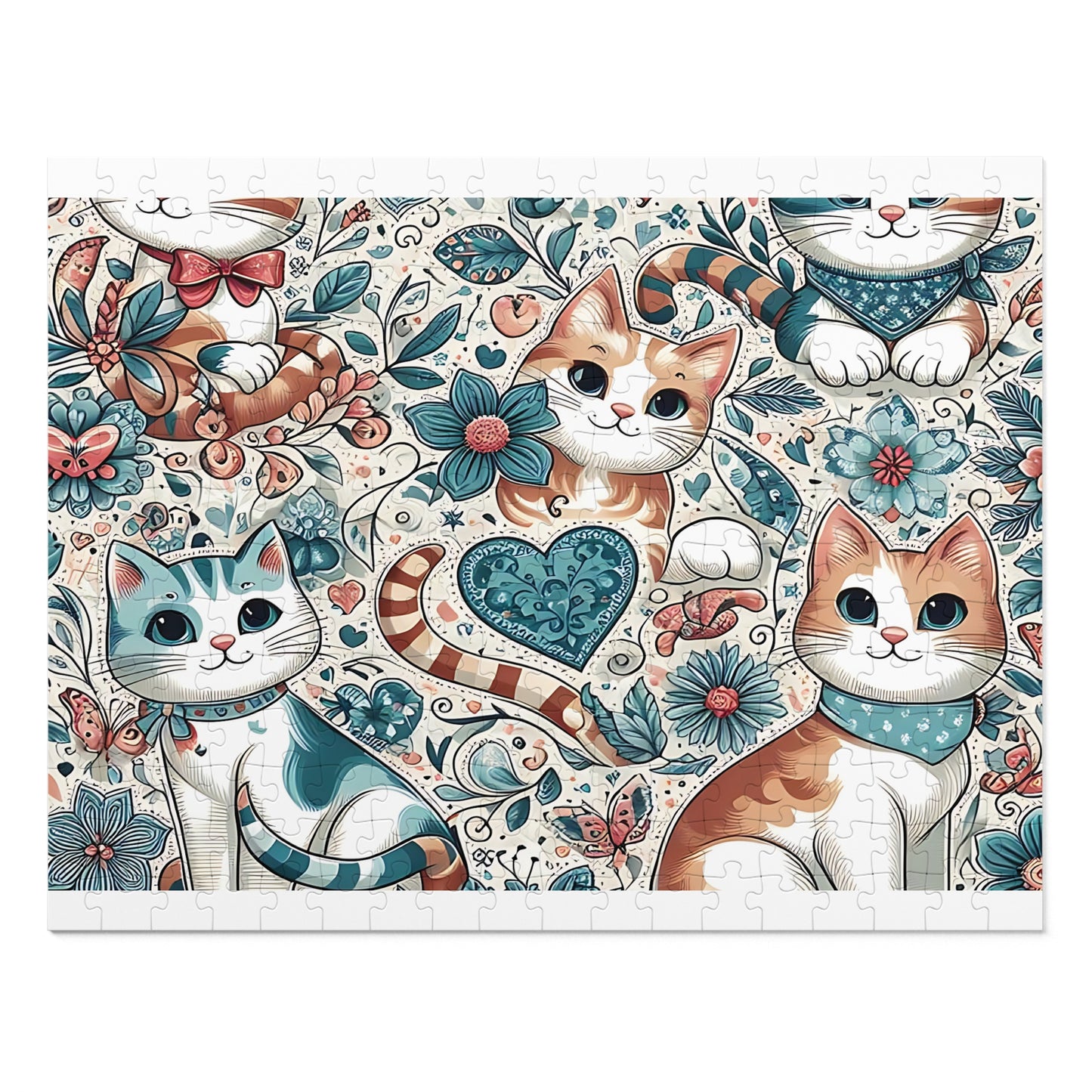 Jigsaw Puzzle, Cats, Personalised/Non-Personalised (30, 110, 252, 500,1000-Piece)