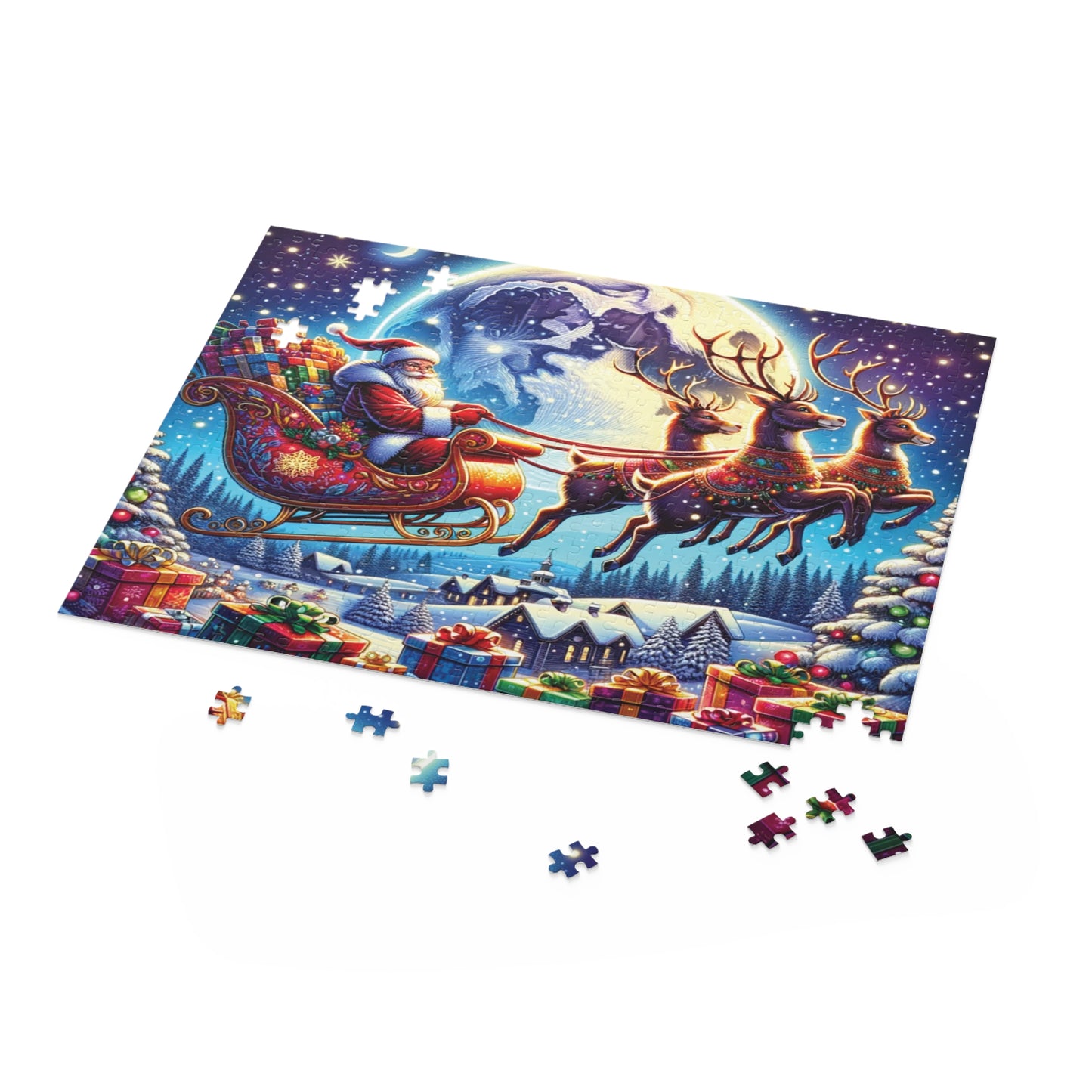 Personalised/Non-Personalised Puzzle, Christmas (120, 252, 500-Piece)