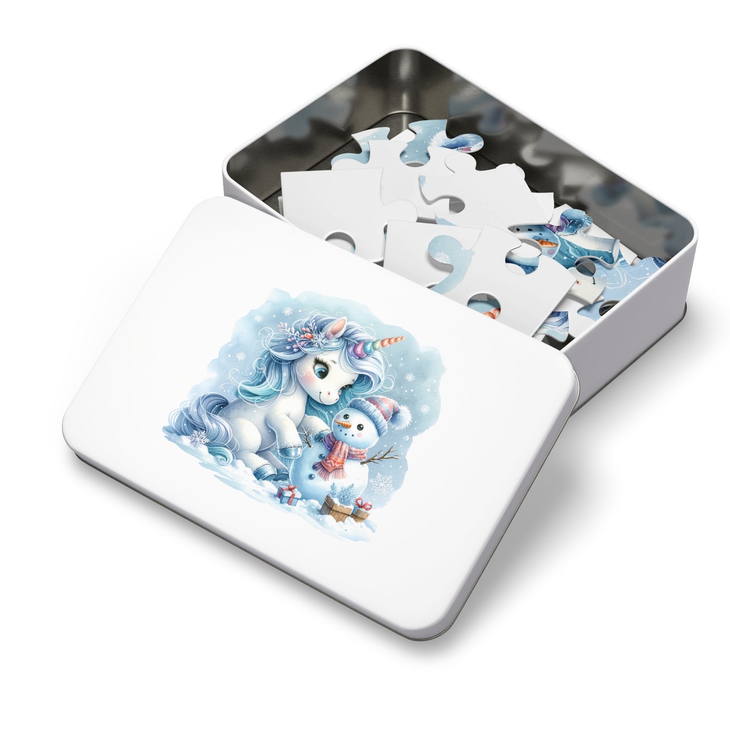 Jigsaw Puzzle, Christmas, Unicorn, Personalised/Non-Personalised (30, 110, 252, 500,1000-Piece)