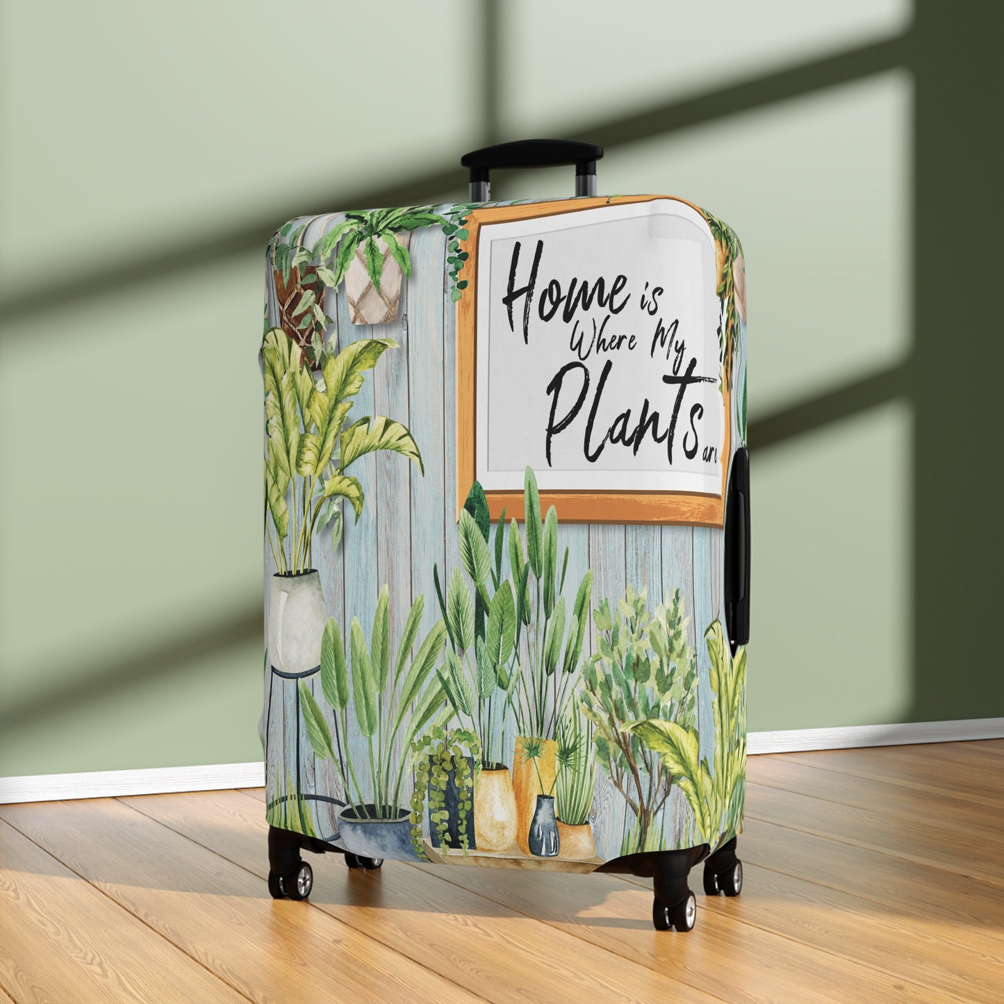 Luggage Cover, Home is where my plants are, awd-024