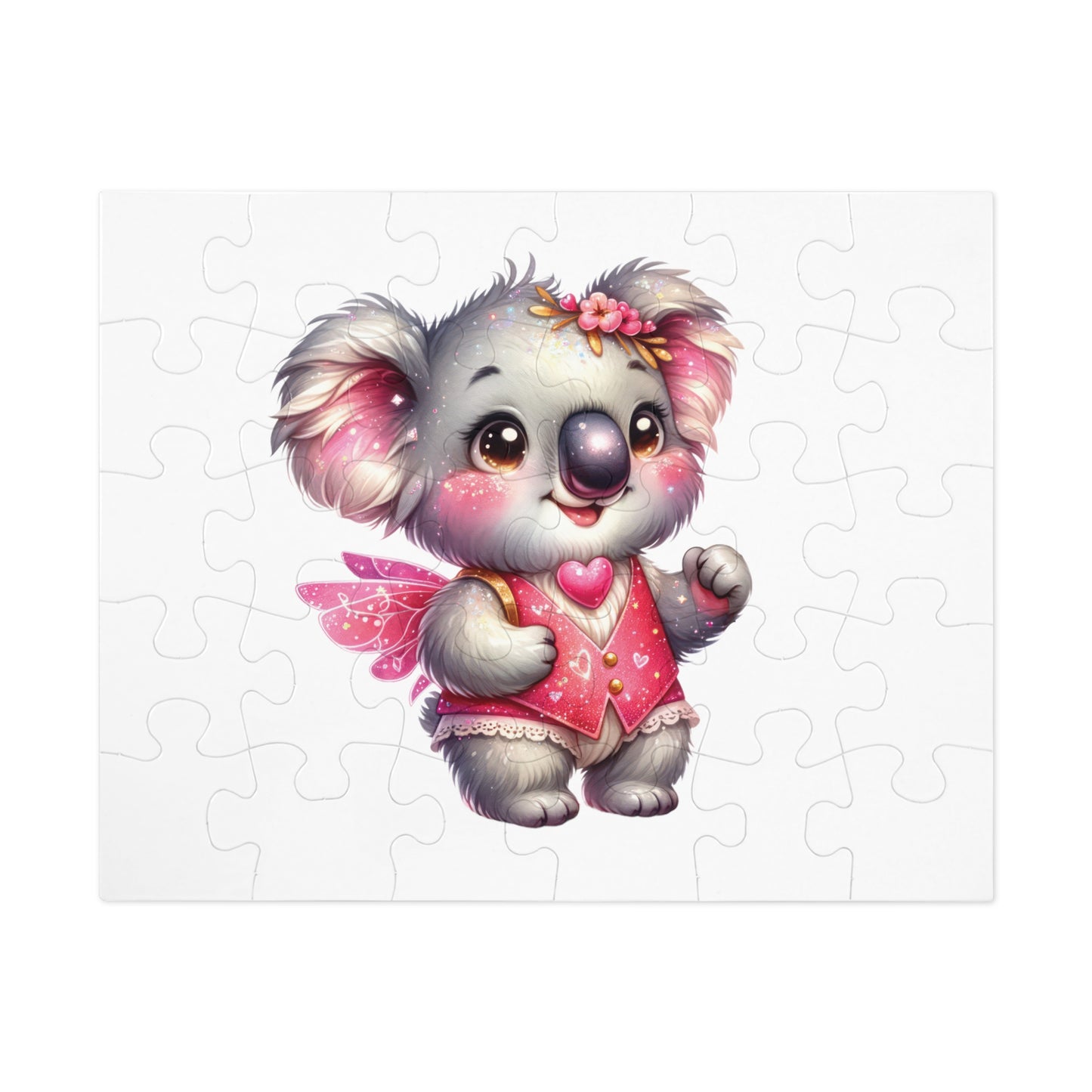 Jigsaw Puzzle in Tin, Australian Animals, Koala, Fairy, Personalised/Non-Personalised, awd-1326 (30, 110, 252, 500,1000-Piece)