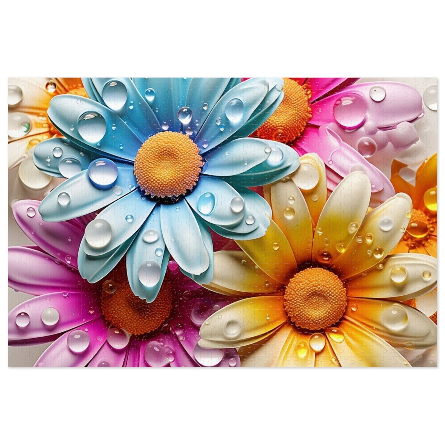 Jigsaw Puzzle, Floral, Personalised/Non-Personalised (30, 110, 252, 500,1000-Piece)