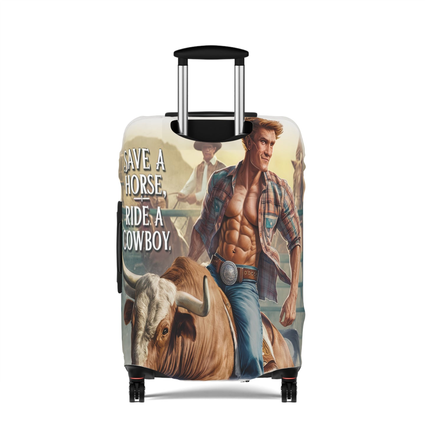 Luggage Cover, Country and Western, Save a  Horse Ride a Cowboy, awd-1681