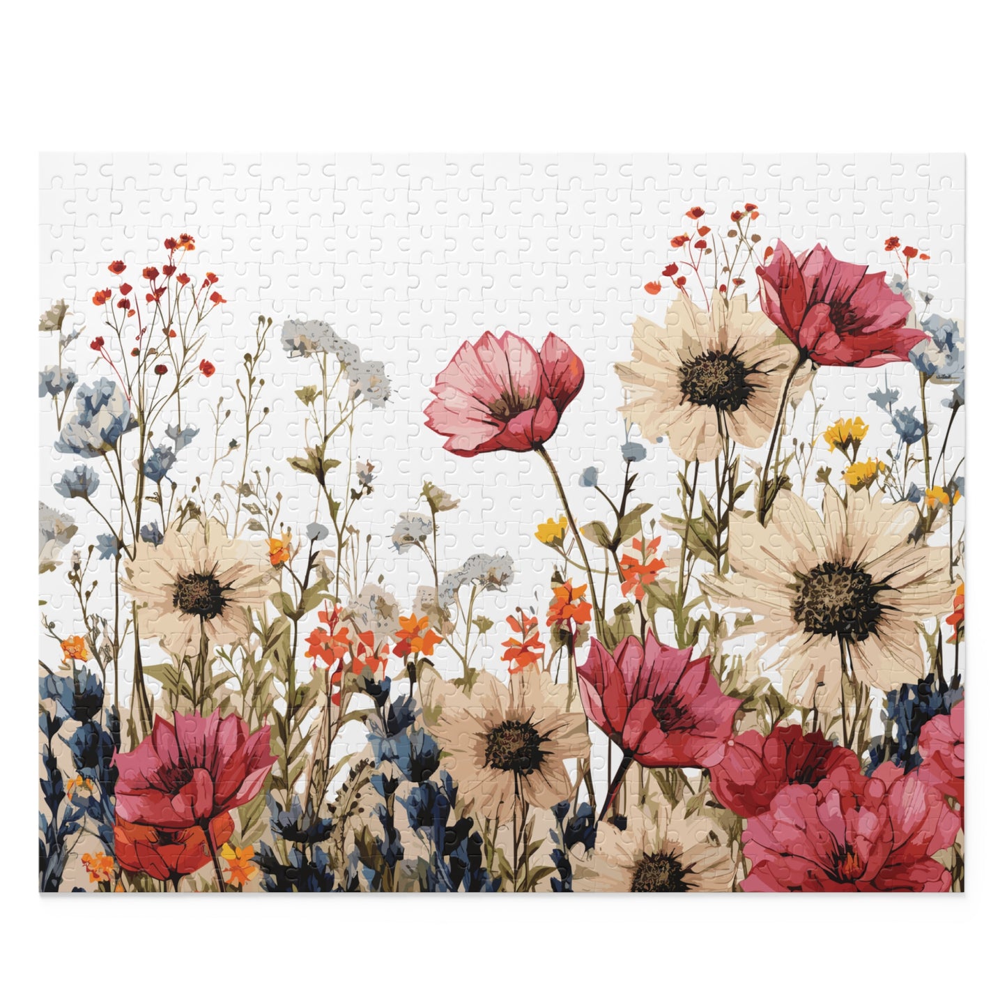 Personalised/Non-Personalised Puzzle, Floral (120, 252, 500-Piece)