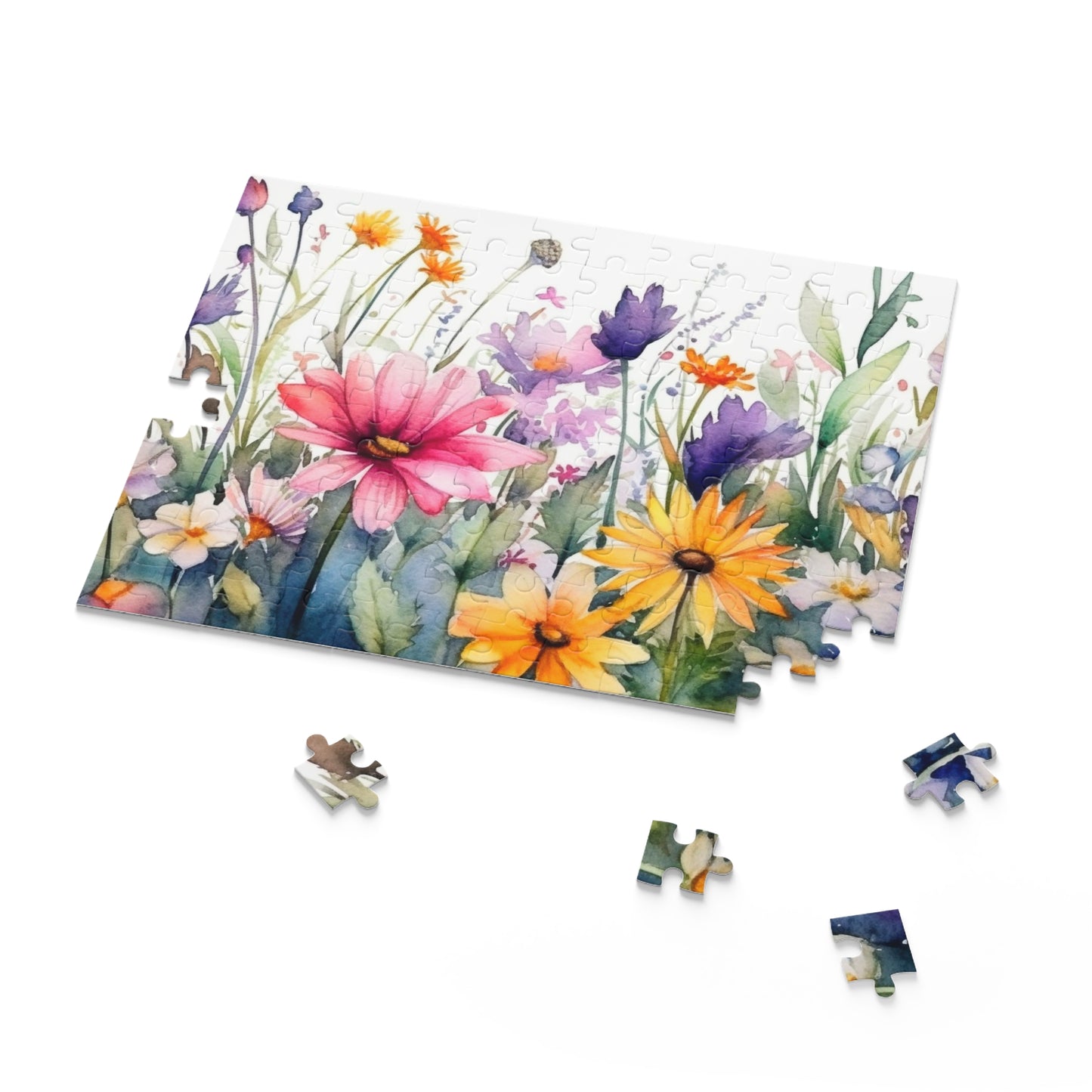 Personalised/Non-Personalised Puzzle, Floral (120, 252, 500-Piece)