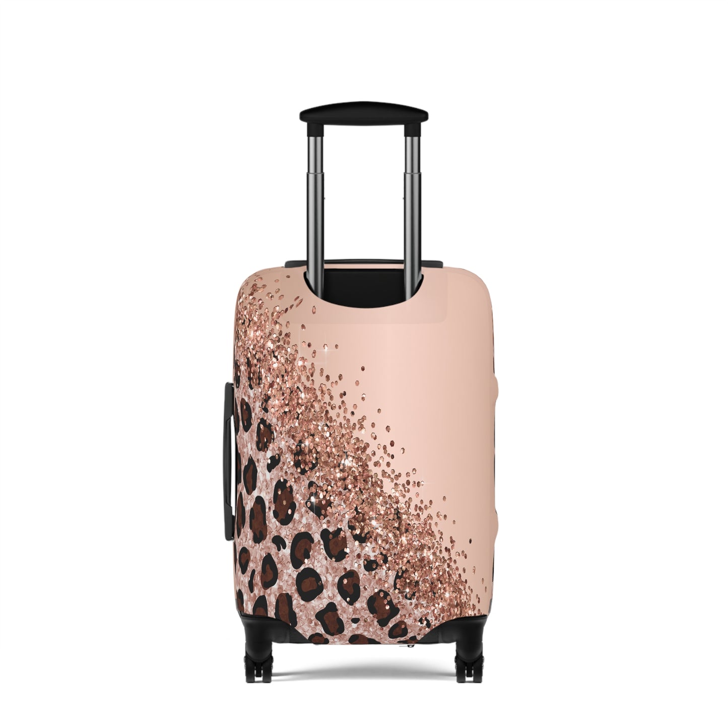 Luggage Cover, Leopard Print, Rose Gold, awd-1659