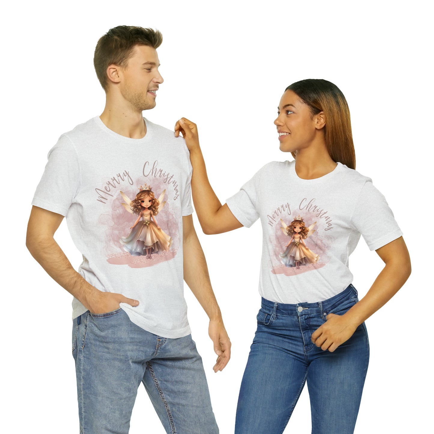 Unisex Jersey Short Sleeve Tee Christmas, Women's Fairy T-shirt -A00004