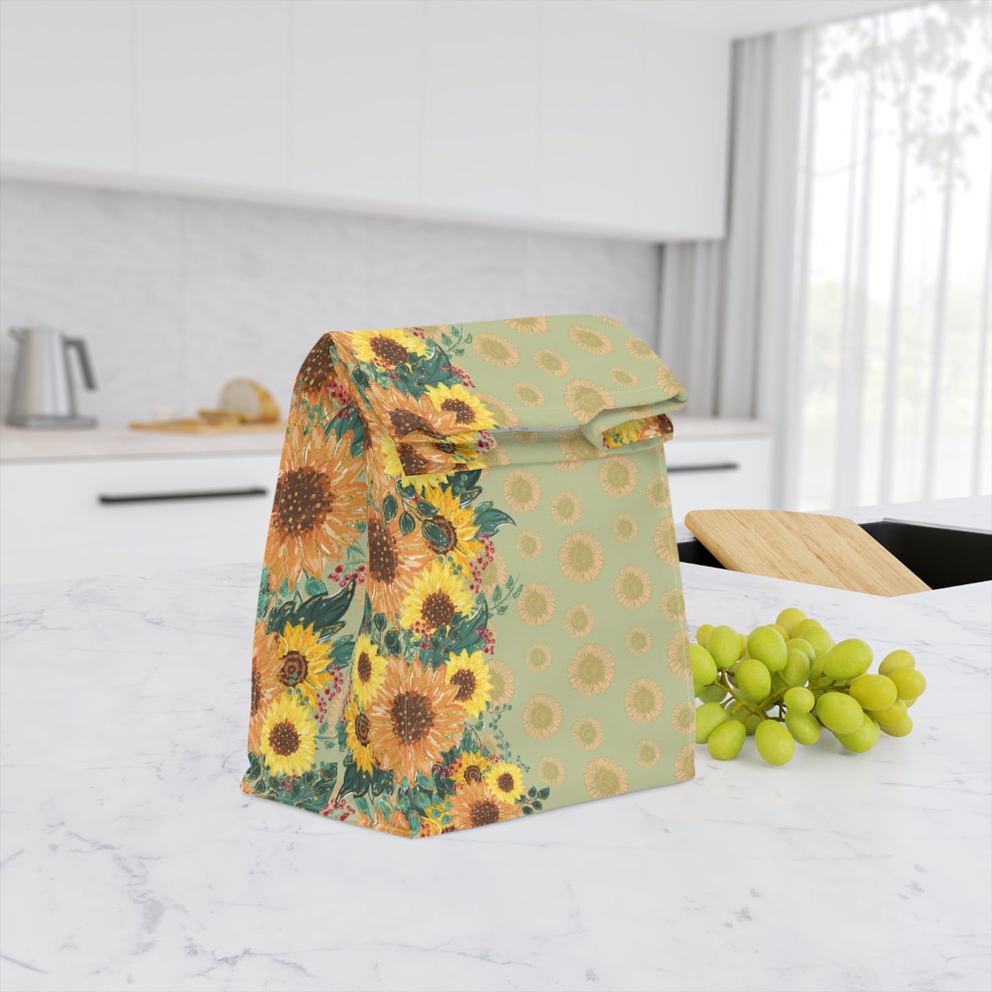 Insulated Lunch Bag, Sunflower Lunch Bag