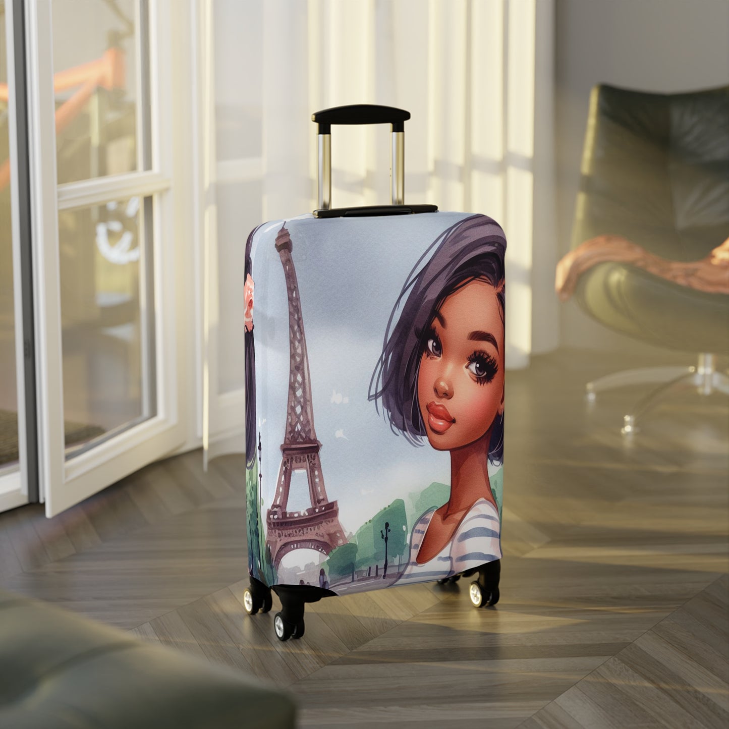 Luggage Cover, Just a Girl Who loves Travelling, awd-2102