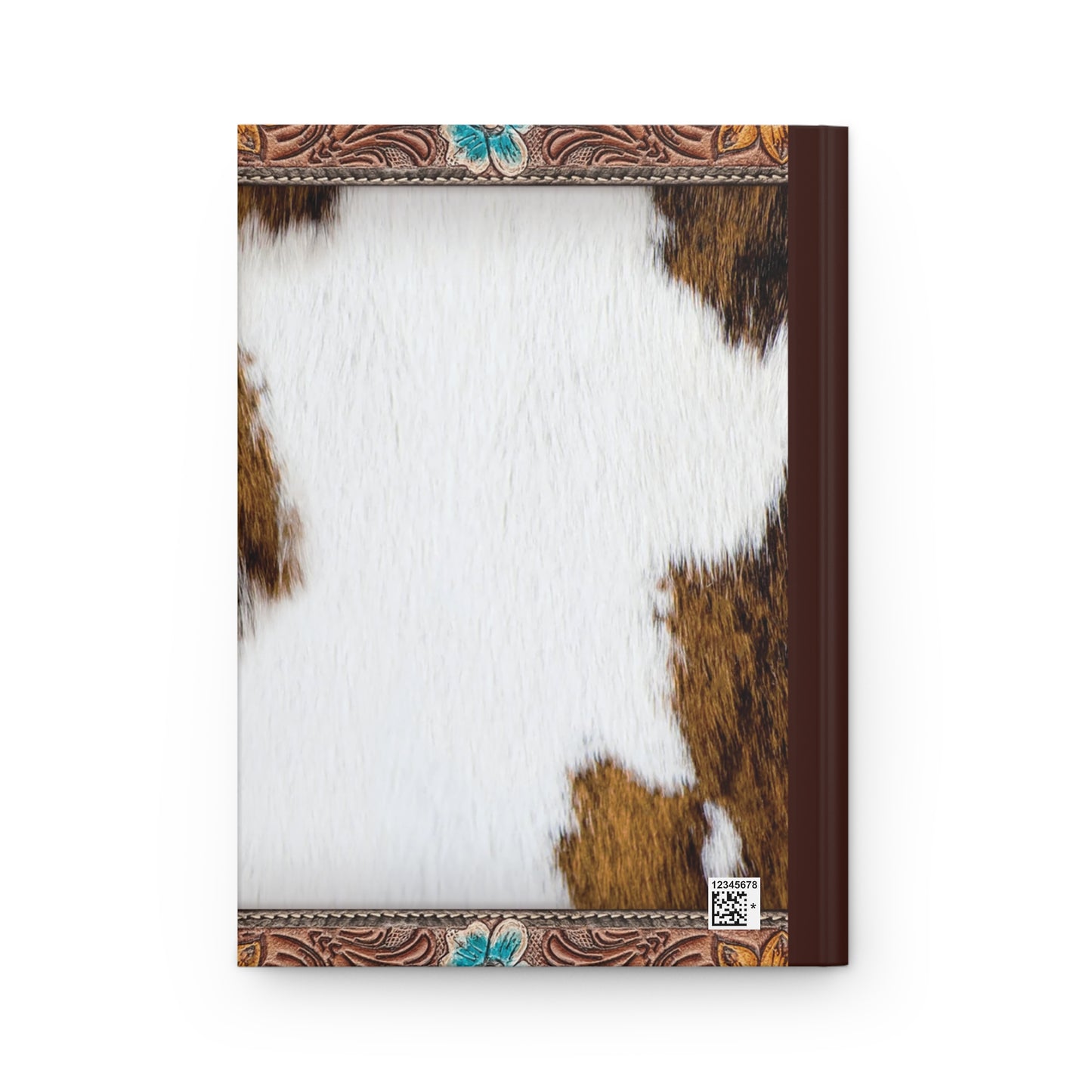 Personalised Hardcover Journal Matte, Country and Western, Cowhide and Leather look, awd-1774