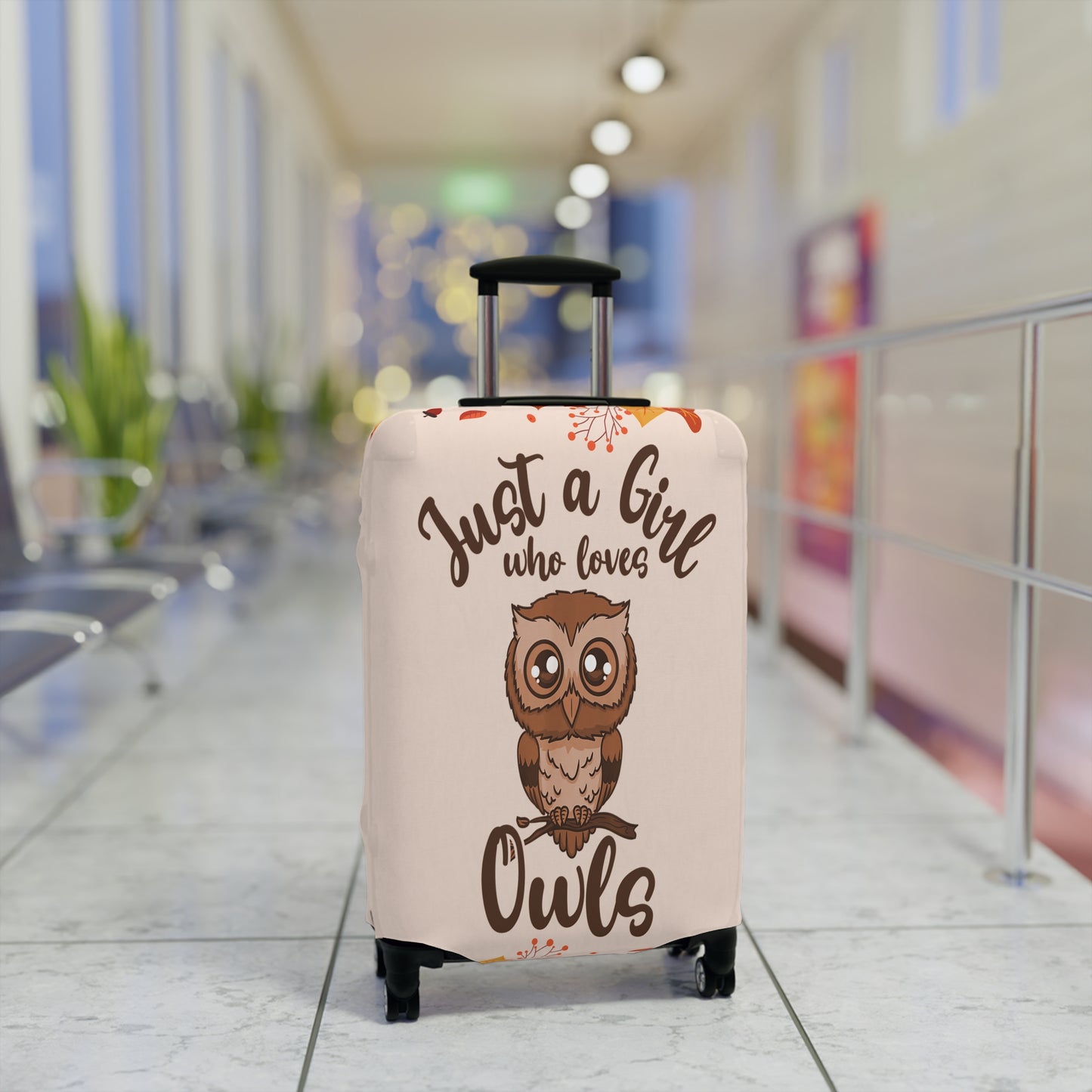 Luggage Cover, Just a Girl who loves Owls, awd-1713