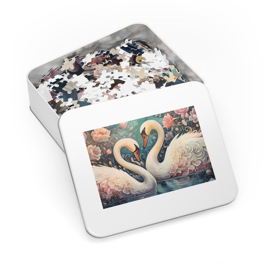 Jigsaw Puzzle, Swan, Personalised/Non-Personalised (30, 110, 252, 500,1000-Piece)