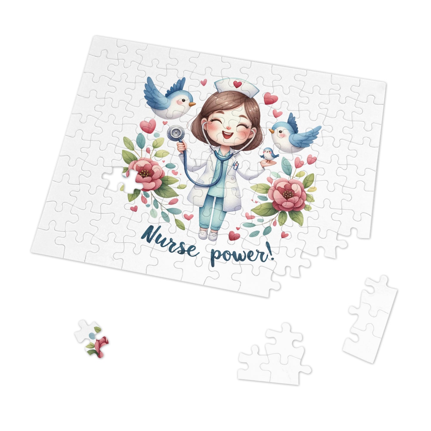 Jigsaw Puzzle, Nurse, Personalised/Non-Personalised (30, 110, 252, 500,1000-Piece)