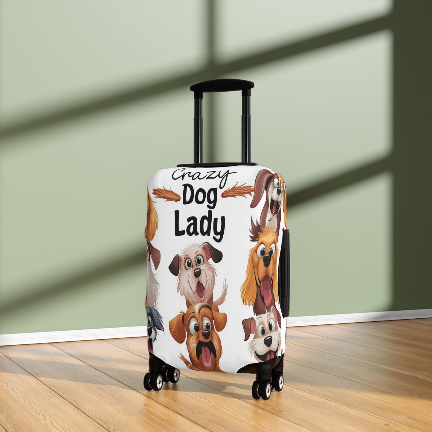 Luggage Cover, Crazy Dog Lady, awd-1490