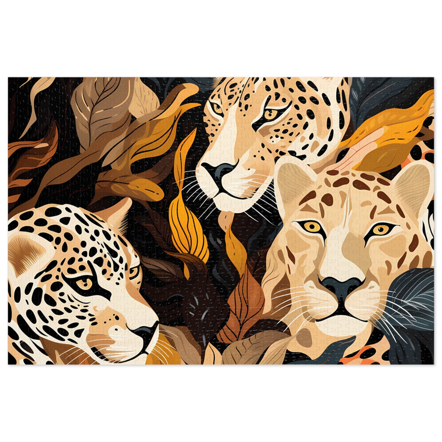 Jigsaw Puzzle, Leopard, Personalised/Non-Personalised (30, 110, 252, 500,1000-Piece)