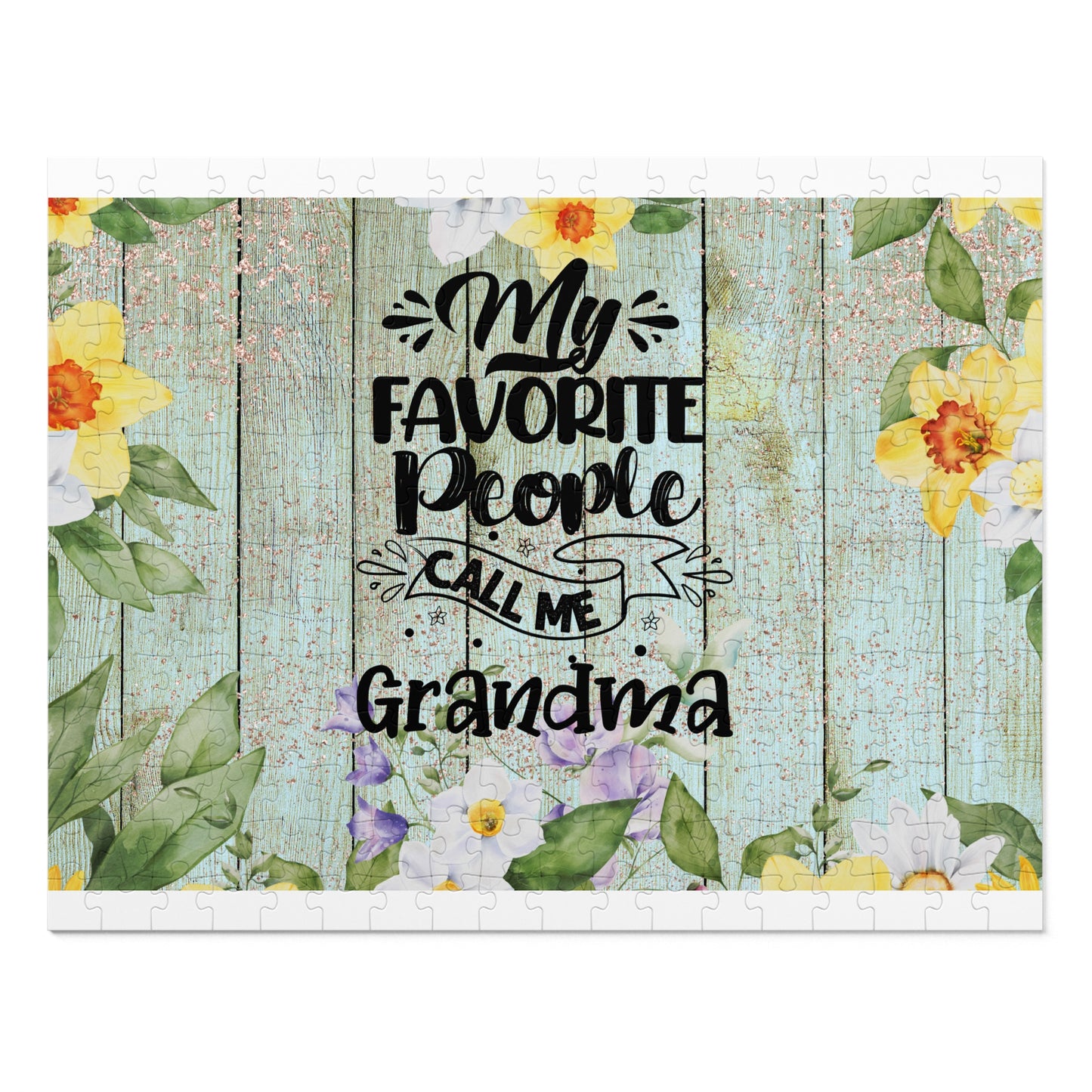 Jigsaw Puzzle, My Favorite People call me Grandma, Personalised/Non-Personalised (30, 110, 252, 500,1000-Piece)