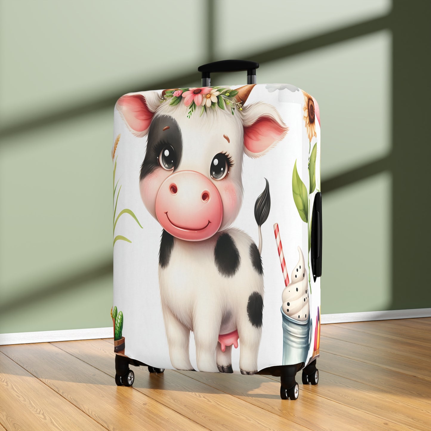 Luggage Cover, Cow, awd-1614