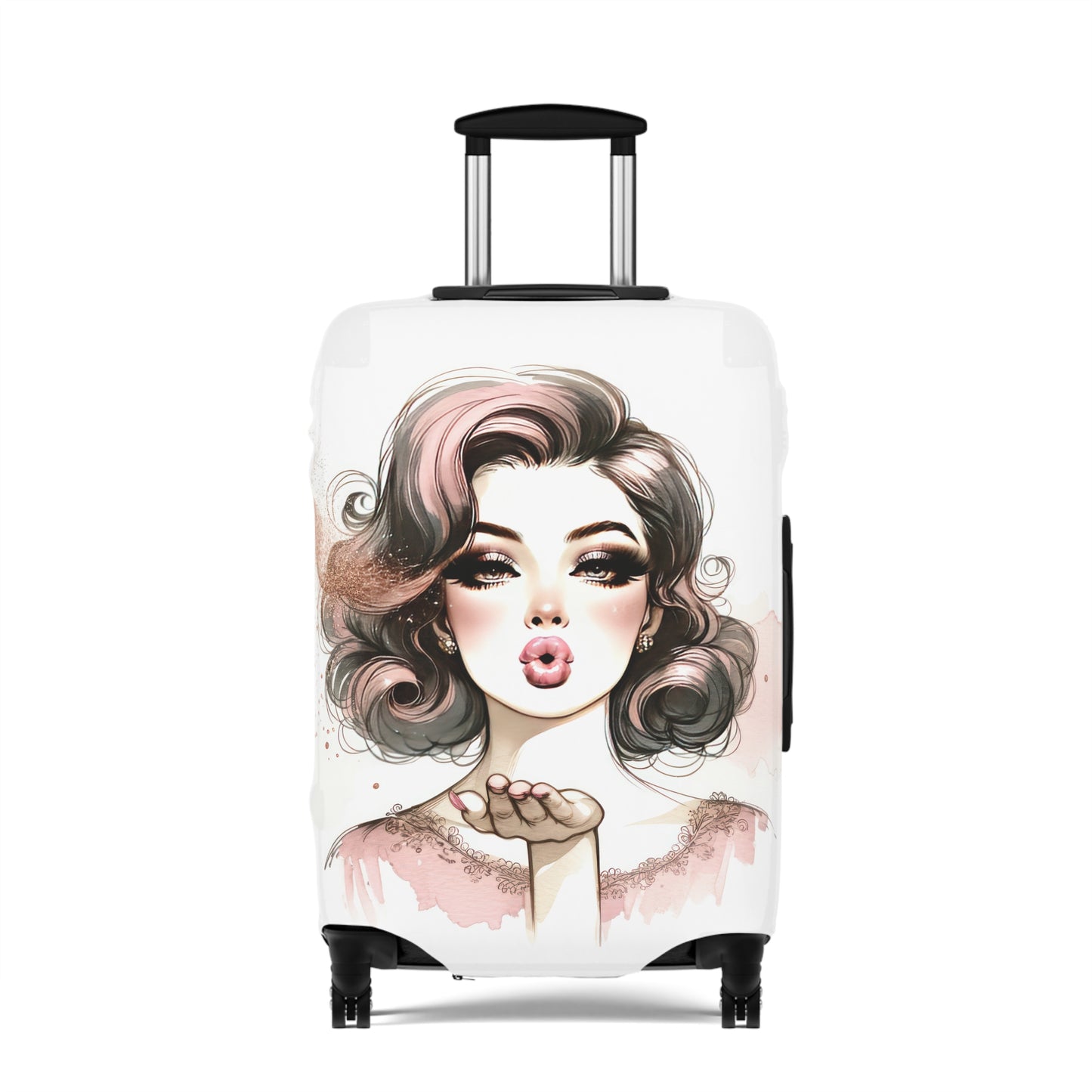 Luggage Cover, Coquette Girl, awd-1483